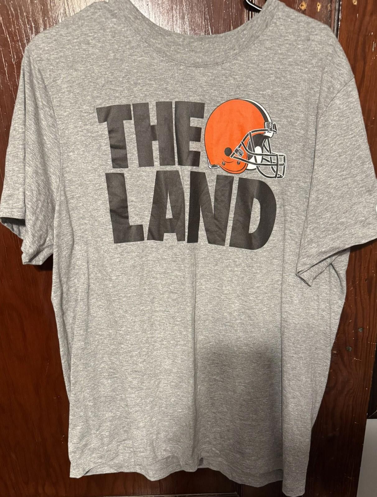 Nike Cleveland Browns The Land S/S T-Shirt Men Size XL Nike Gray Size US XL / EU 56 / 4 - 1 Thumbnail