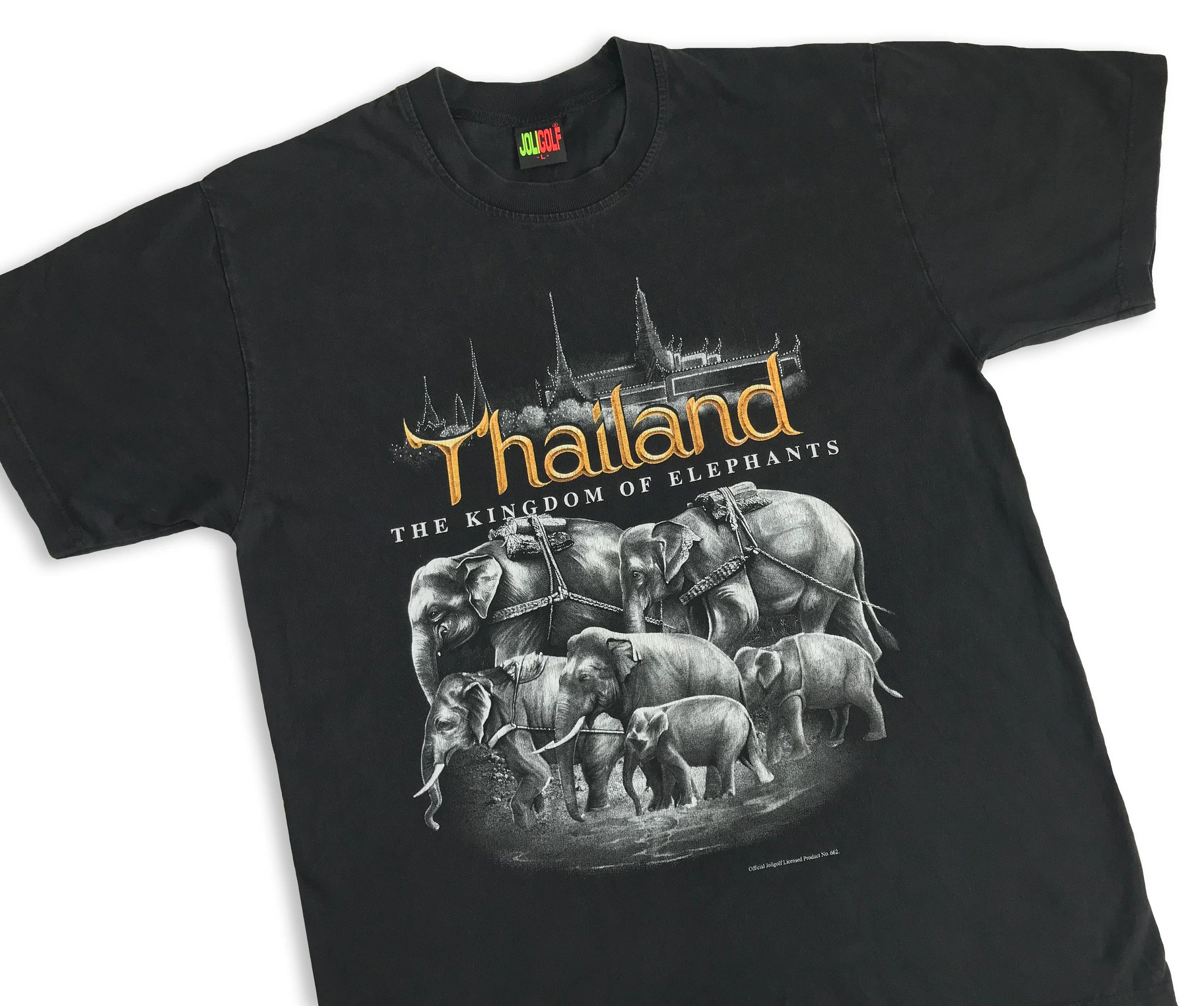 Vintage Vintage Y2K THAILAND T Shirt Elephants Tee Joli Golf Asia Size US L / EU 52-54 / 3 - 8 Thumbnail