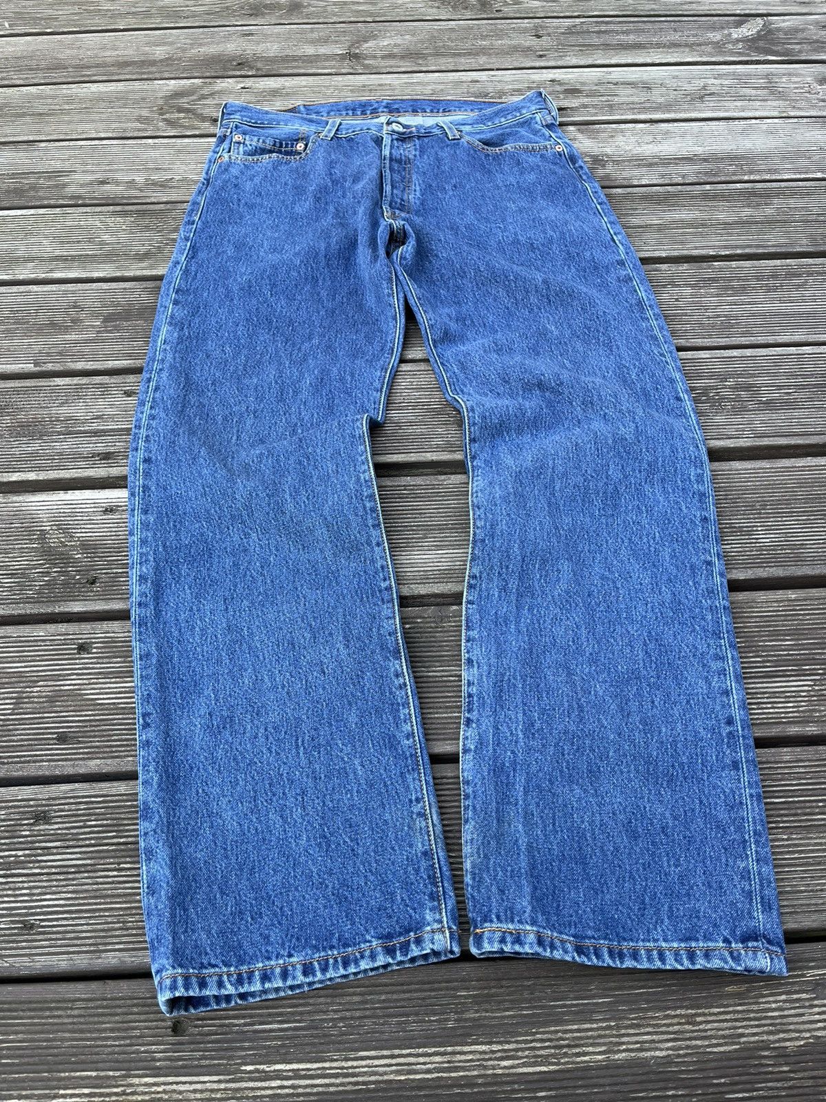 Levi's Vintage 90s Levis 501 36x32 Blue Jeans Pants 36w @193 Size US 36 / EU 52 - 6 Thumbnail