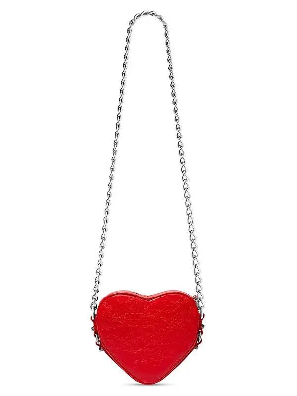 Balenciaga o1la1rc1a1024 Size: OS / Le Cagole Heart Mini Arena Bag Red Size ONE SIZE - 2 Thumbnail