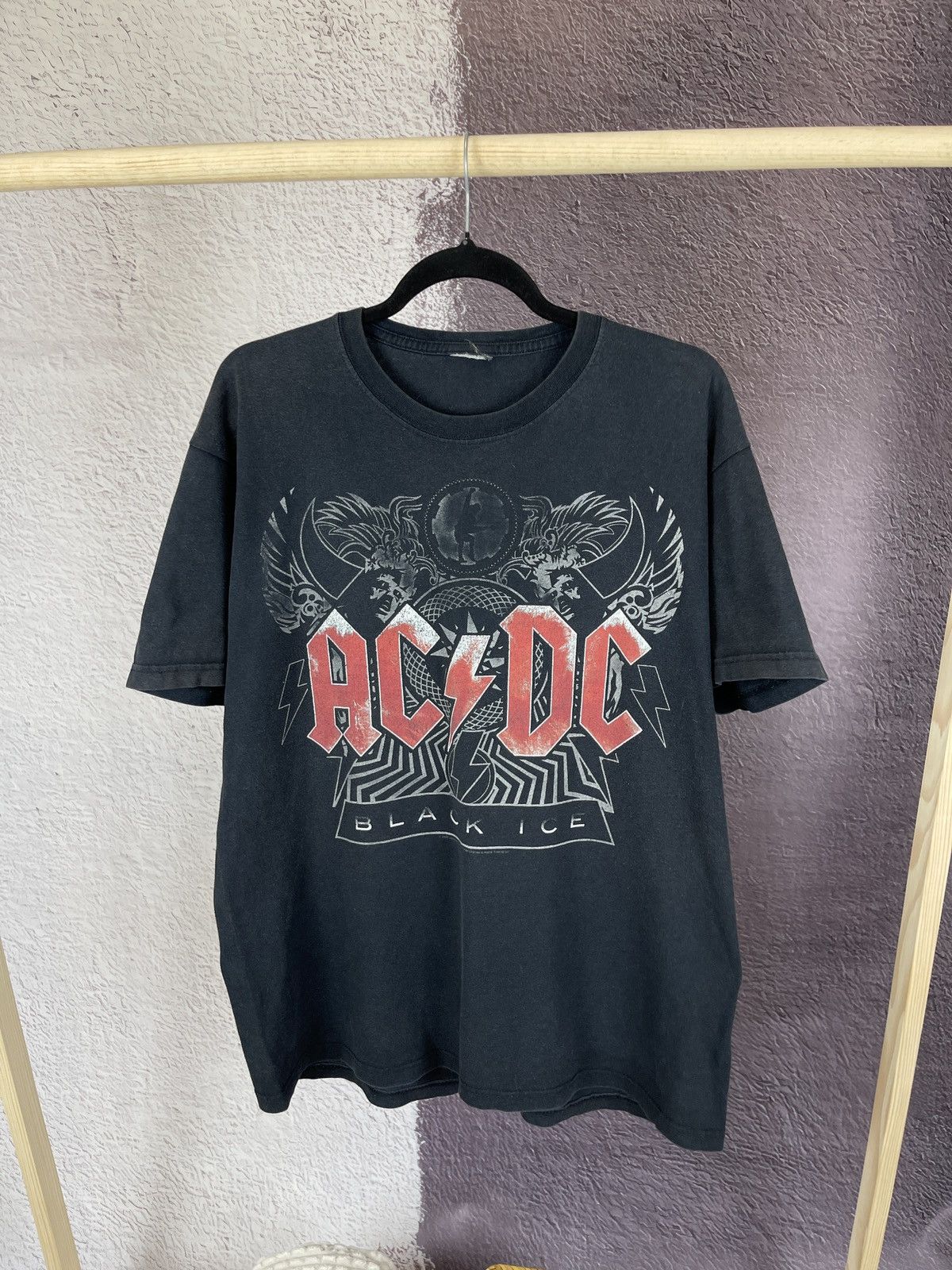 AC/DC AC/DC Black Ice 2008 vintage band tee shirt Size US L / EU 52-54 / 3 - 1 Thumbnail