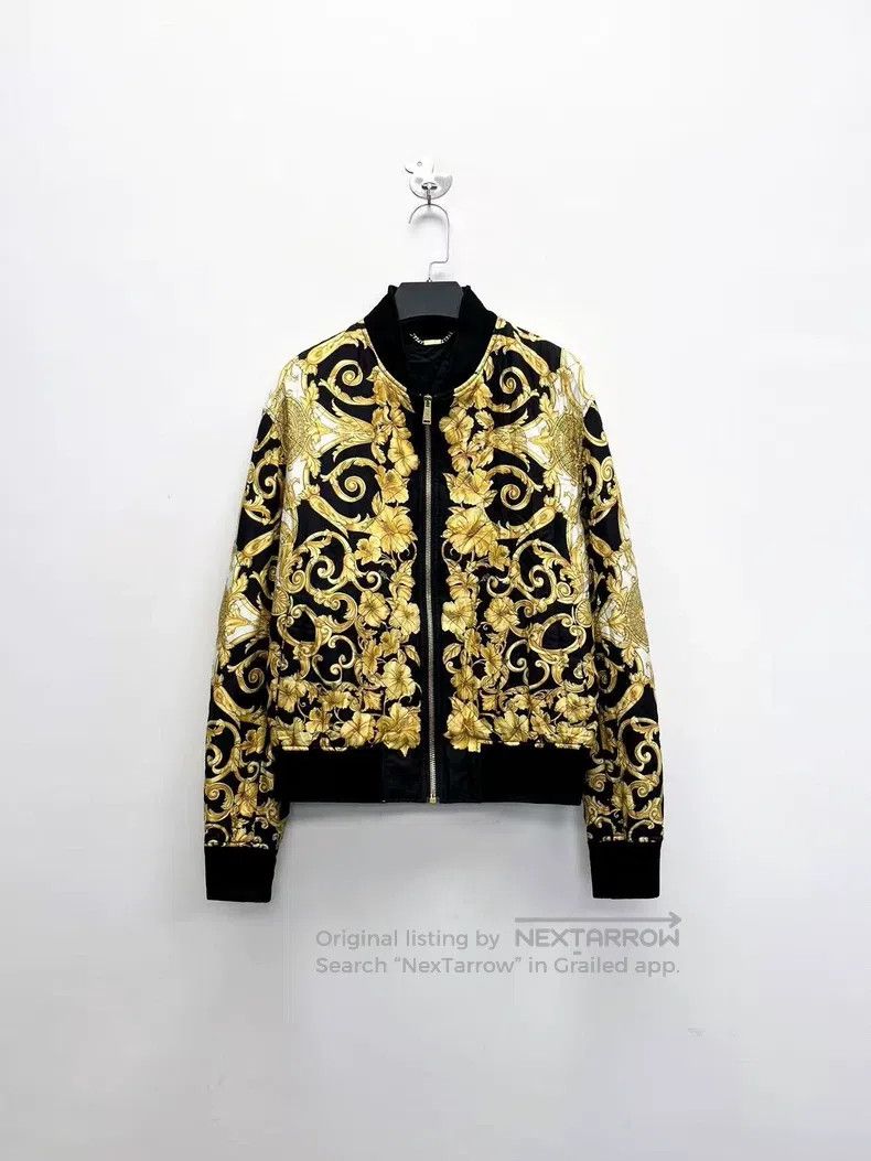 Versace Versace Full print baroque style logo letter logo zipper j Size US S / EU 44-46 / 1 - 1 Thumbnail