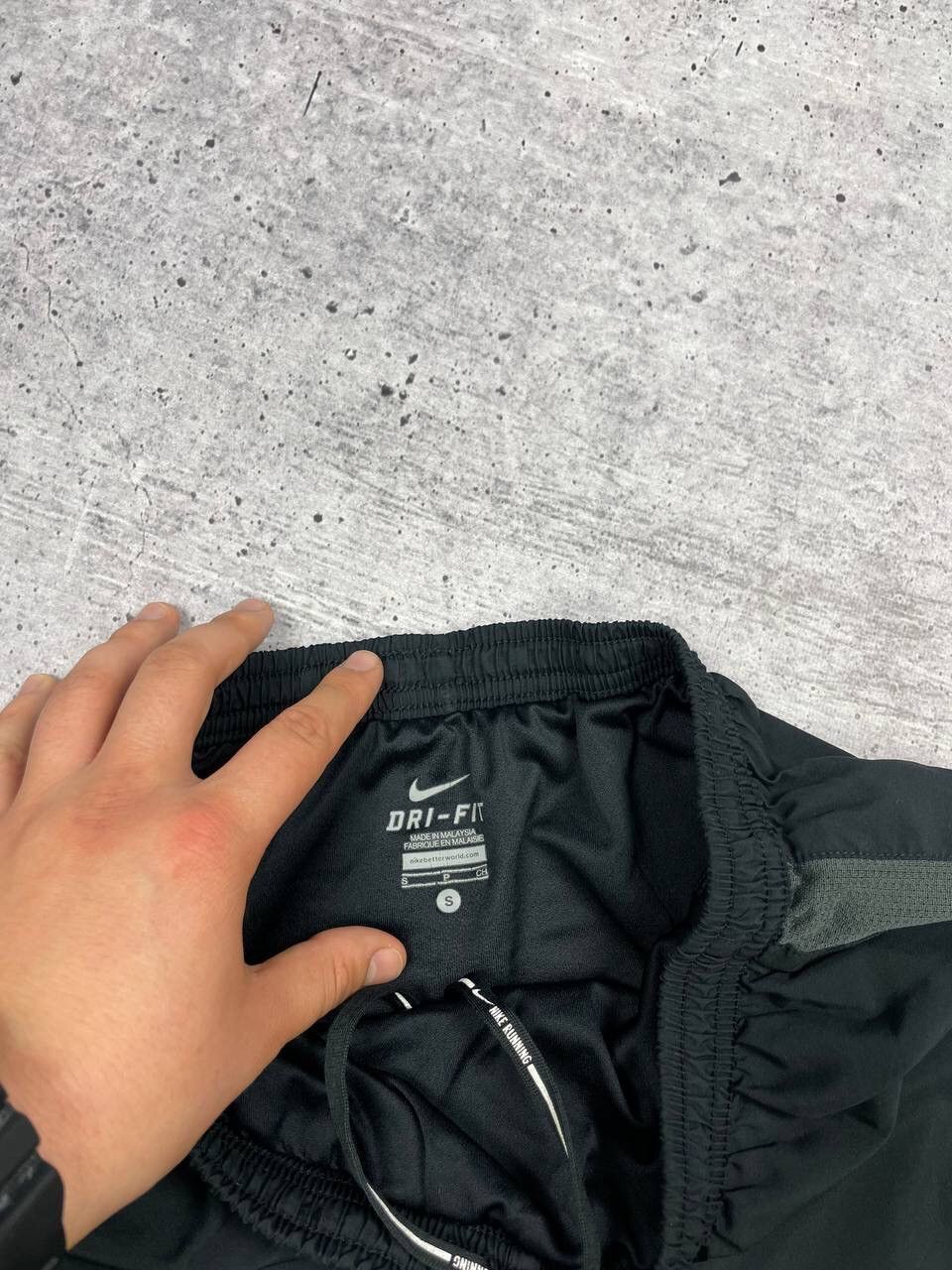 Nike × Vintage Vintage Nike 90’s Y2K Style Drill Black Casual Sport Shorts Size US 30 / EU 46 - 7 Thumbnail