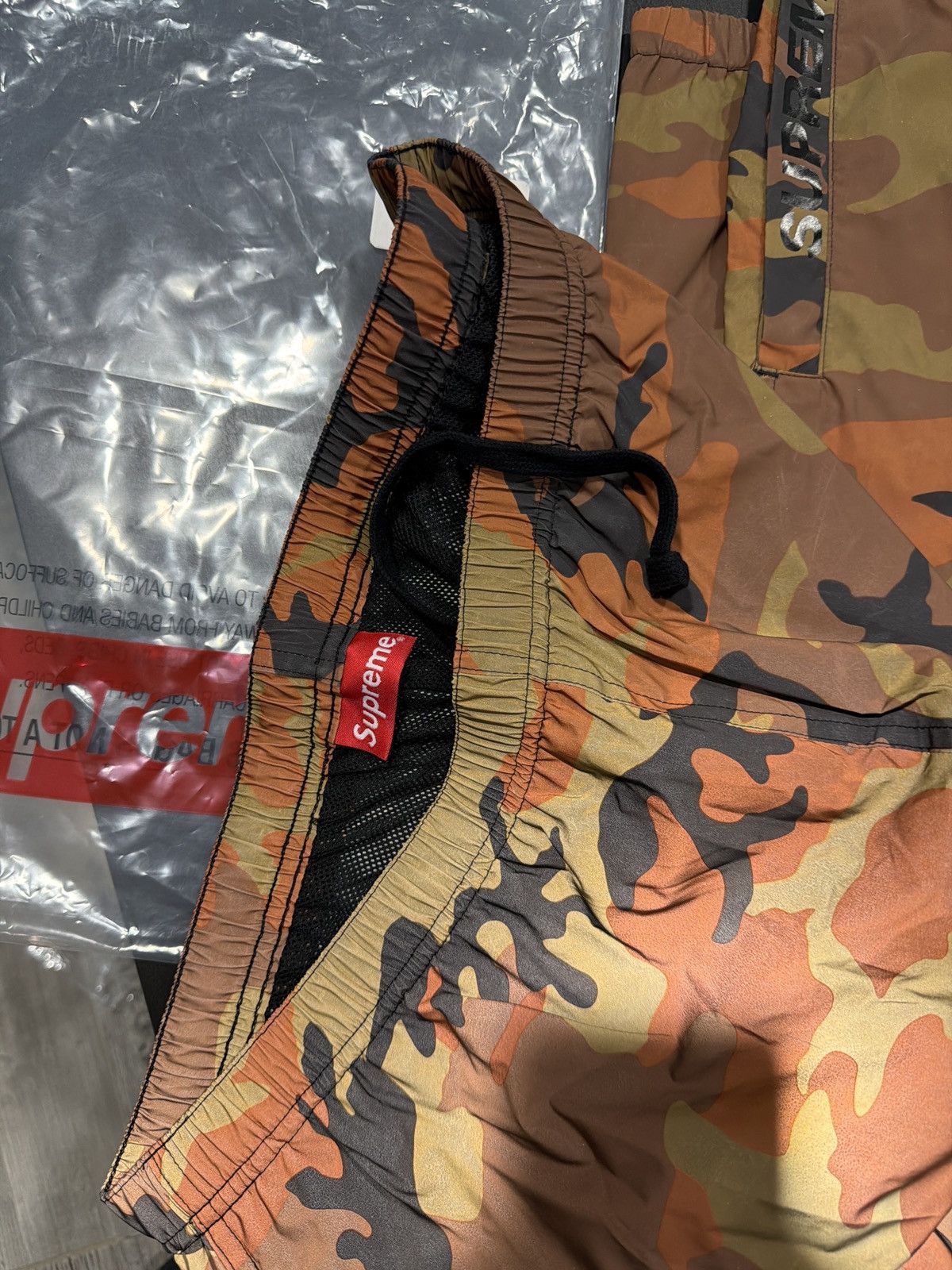 Supreme M) Supreme Reflective Orange Camo NEW warm up pants M Size US 30 / EU 46 - 3 Thumbnail