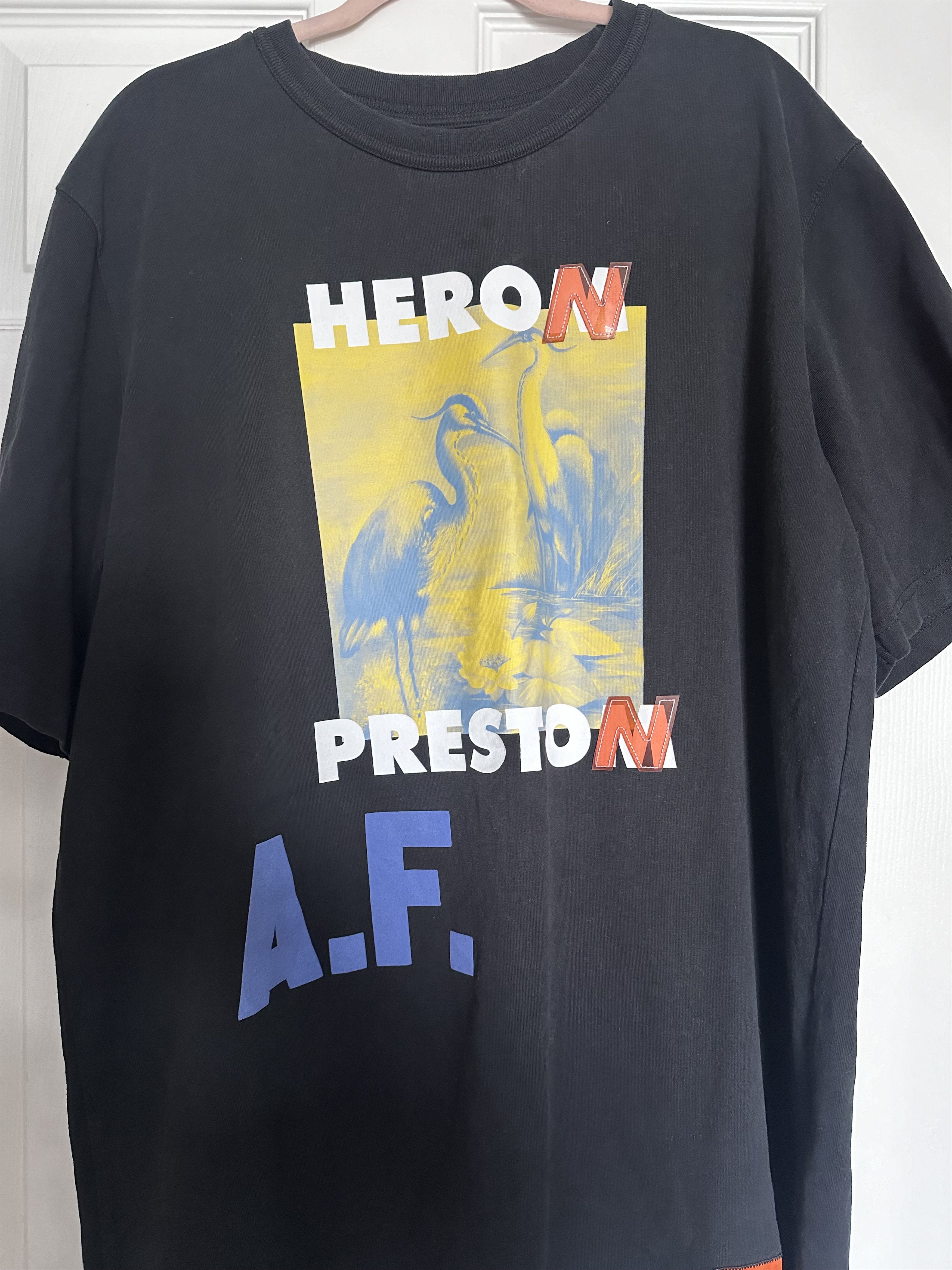 Heron Preston Authentic Heron Preston Black cotton Tshirt Size US XL / EU 56 / 4 - 4 Thumbnail