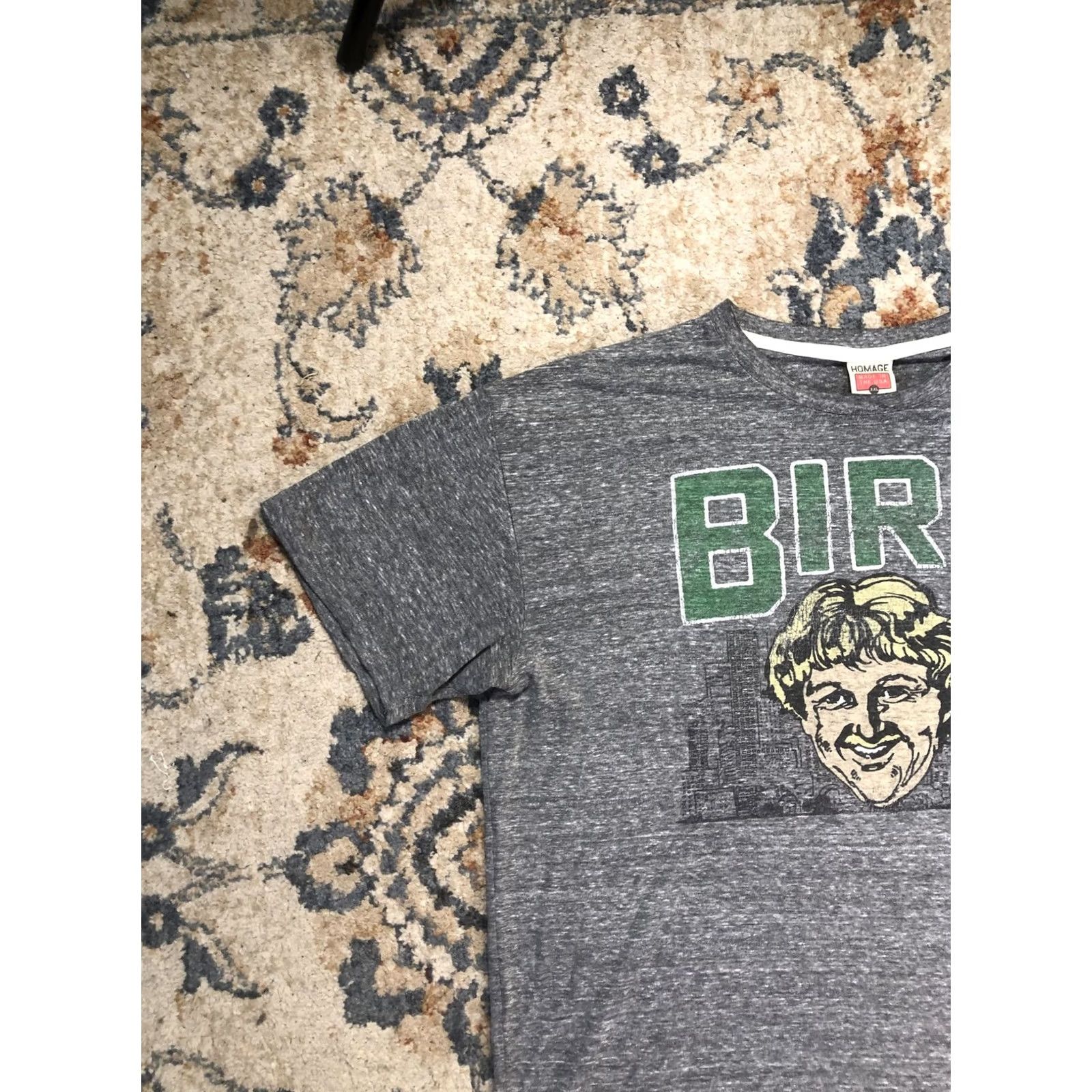 Vintage Homage Bird Shirt Mens 2XL Gray Short Sleeve Graphic Tee Basketball Made USA Size US XXL / EU 58 / 5 - 3 Thumbnail