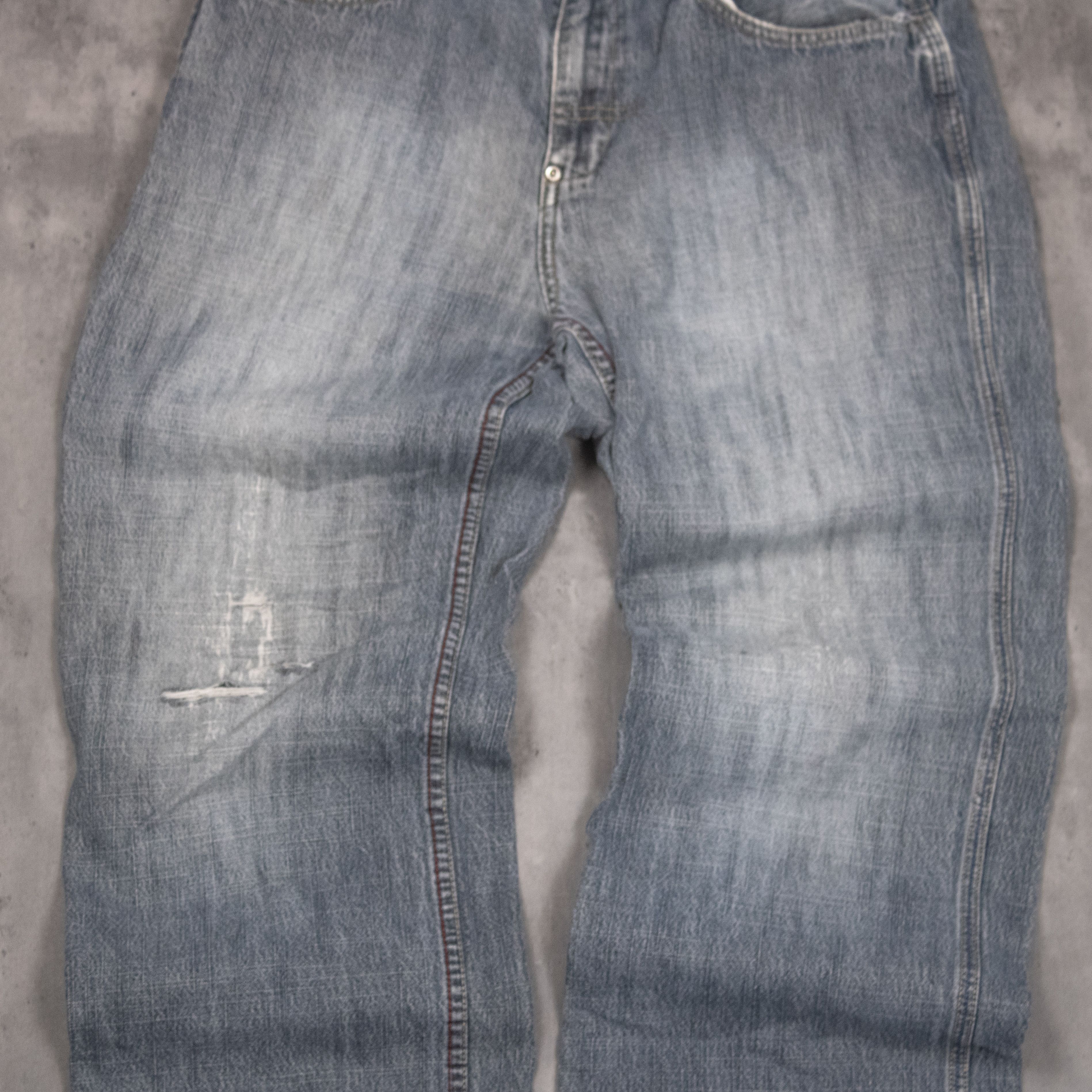Point Zero VTG Y2K Point Zero Grey Baggy Denim Jeans Size US 30 / EU 46 - 7 Thumbnail