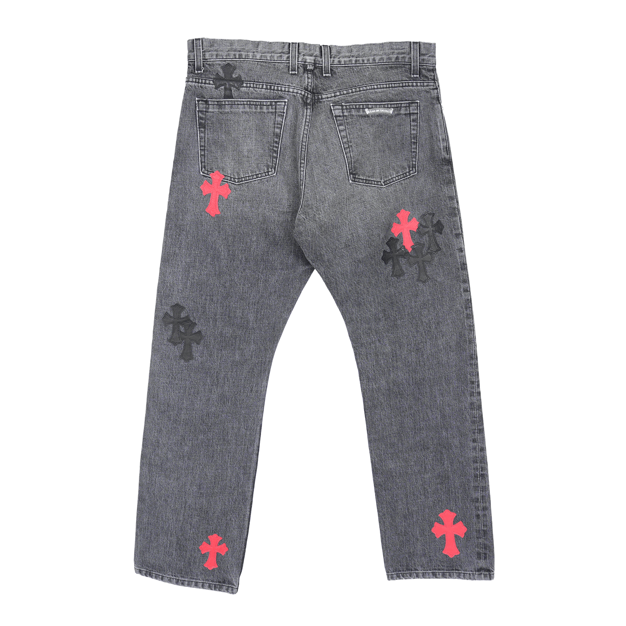 Chrome Hearts CHROME HEARTS DRAKE CLB RED/BLACK PATCH DENIM Size US 34 / EU 50 - 2 Thumbnail