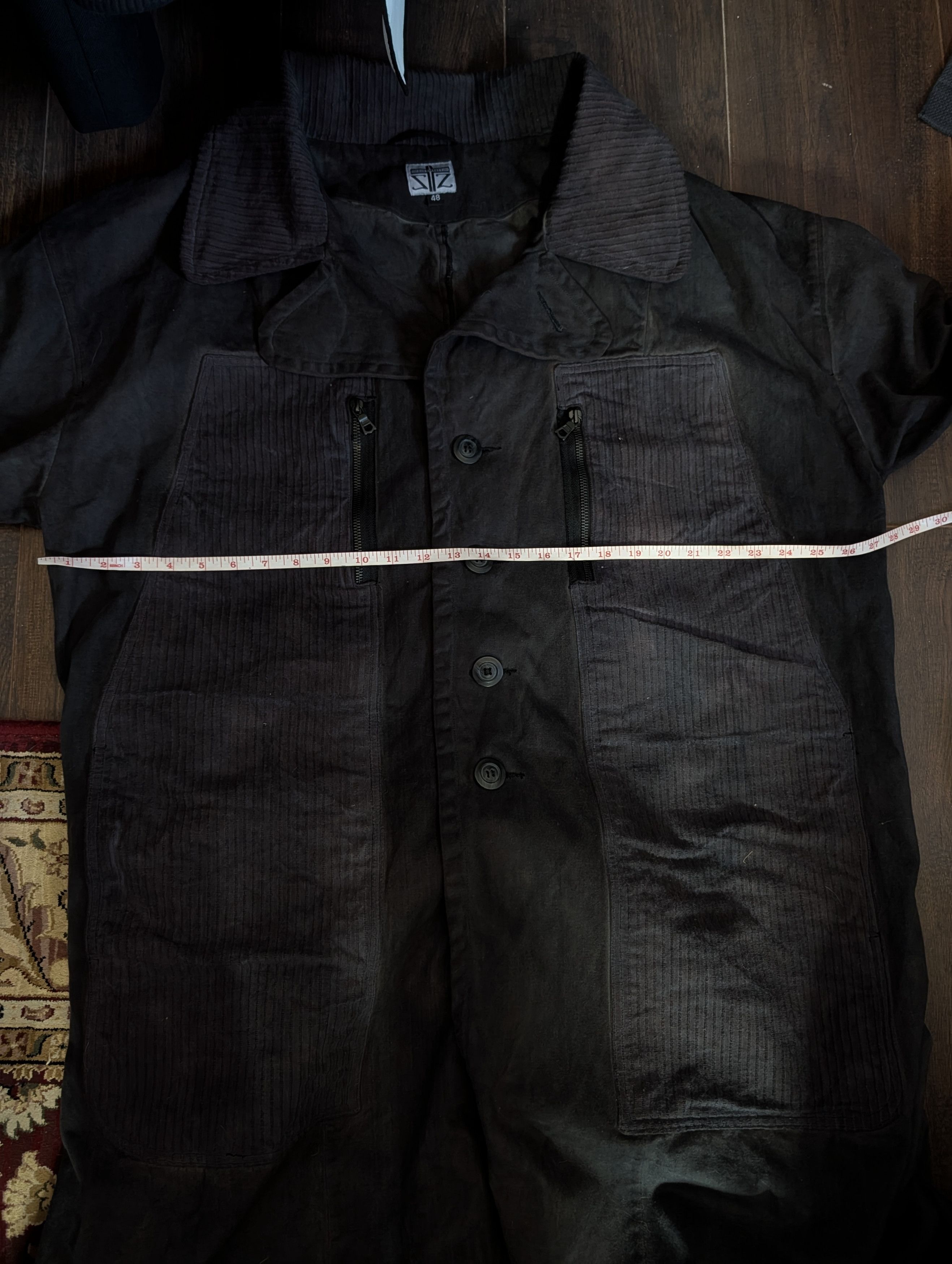 Zam Barrett BEAST COAT Black Garment Dyed Cotton Corduroy Trim Size US M / EU 48-50 / 2 - 16 Thumbnail