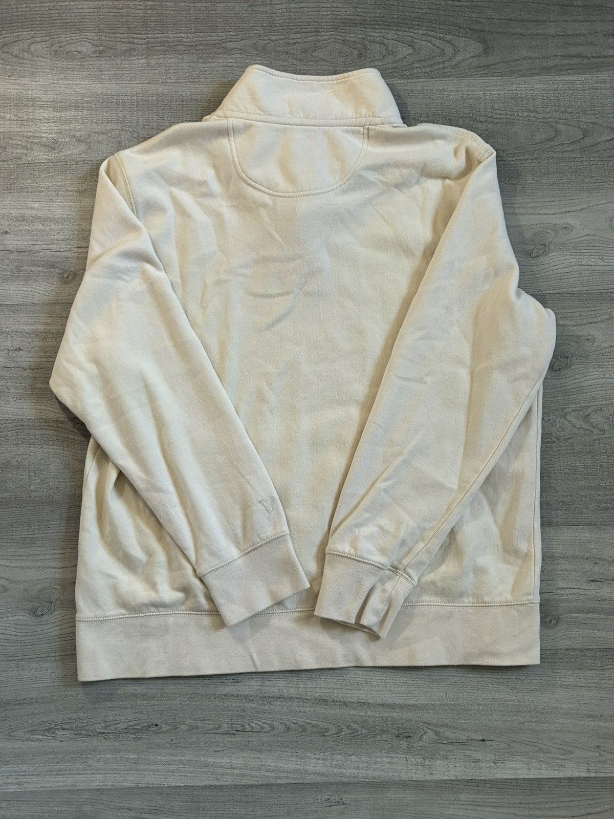 American Eagle Outfitters American Eagle Crean White Sweater With Button Up Collar Size US XL / EU 56 / 4 - 6 Thumbnail