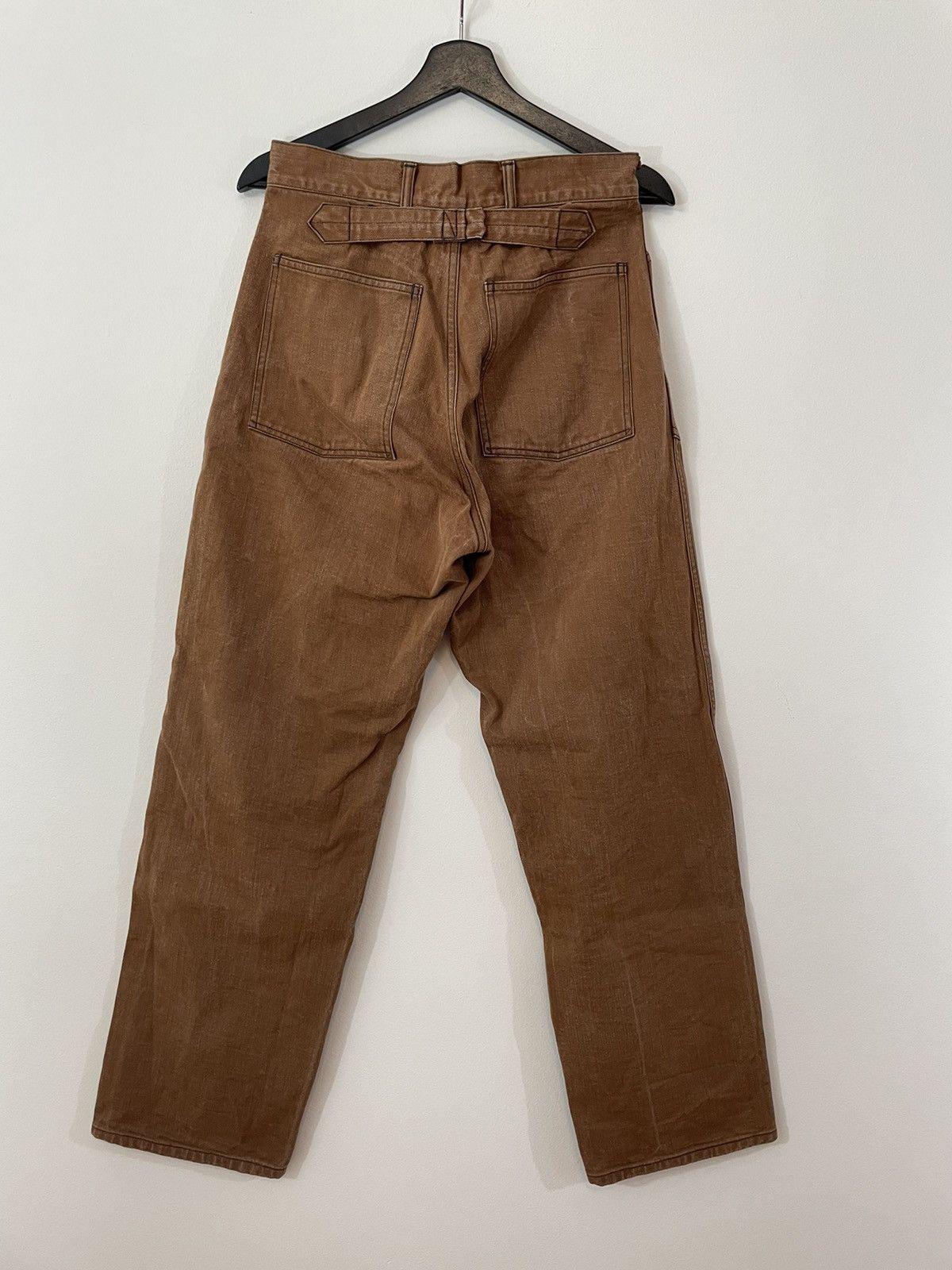 The Real McCoy's WWI Denim Fatigue Pants Size US 30 / EU 46 - 3 Thumbnail