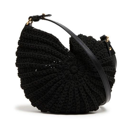 Chloe Chloe Sea Creatures Black Crochet Shoulder Bag New & Authent Size ONE SIZE - 3 Thumbnail