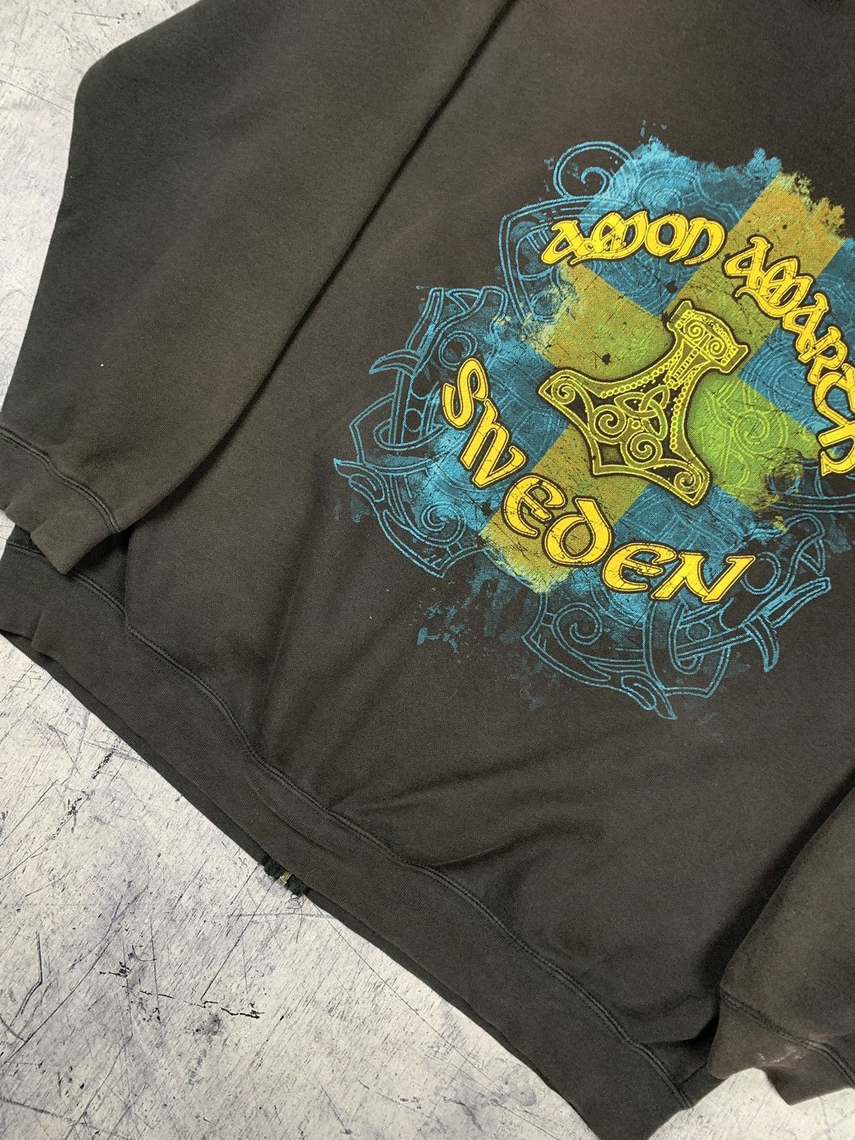 Band Tees Vintage Y2K Amon Amarth Full Zip Rock Band Hoodie AOP Print Size US XXL / EU 58 / 5 - 13 Thumbnail