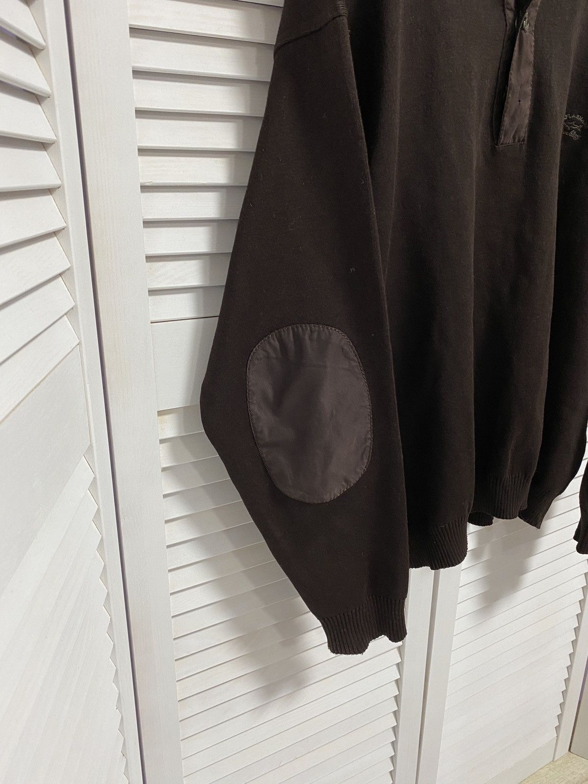 Paul & Shark × Vintage 😍 Vintage Paul Shark Zip Up Sweater 1/3 Brown Logo Size US L / EU 52-54 / 3 - 4 Thumbnail