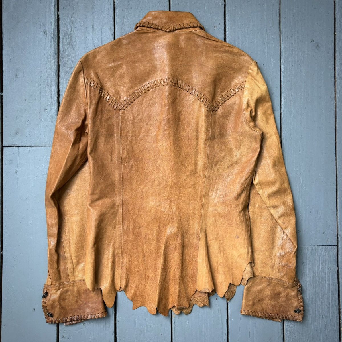 If Six Was Nine Obelisk Leather Cowboy Shirt Size US S / EU 44-46 / 1 - 5 Thumbnail
