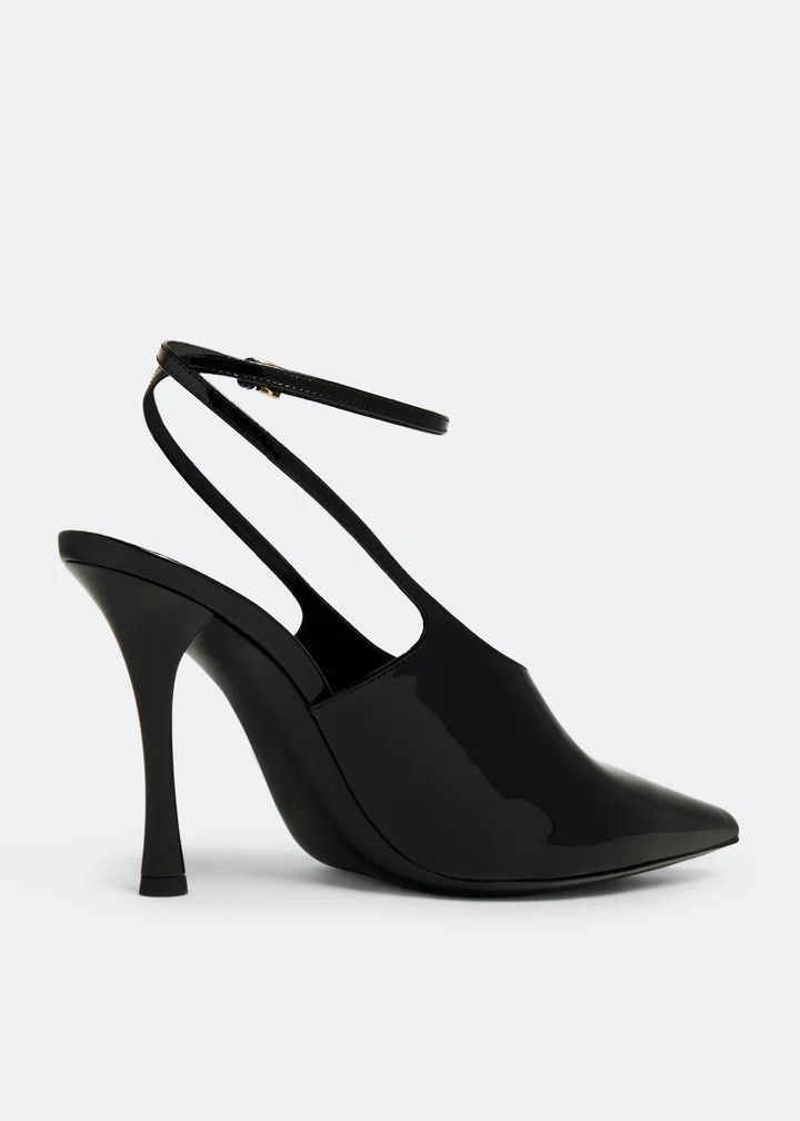 Givenchy o1n1vont0326 Show Slingback Pumps in Black Size US 10 / IT 40 - 3 Thumbnail