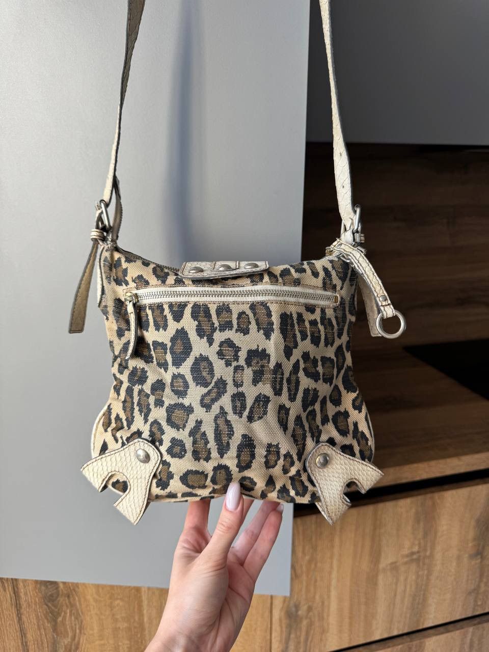 Guess Vintage Women’s Guess Leopard Print Bag Size ONE SIZE - 10 Thumbnail