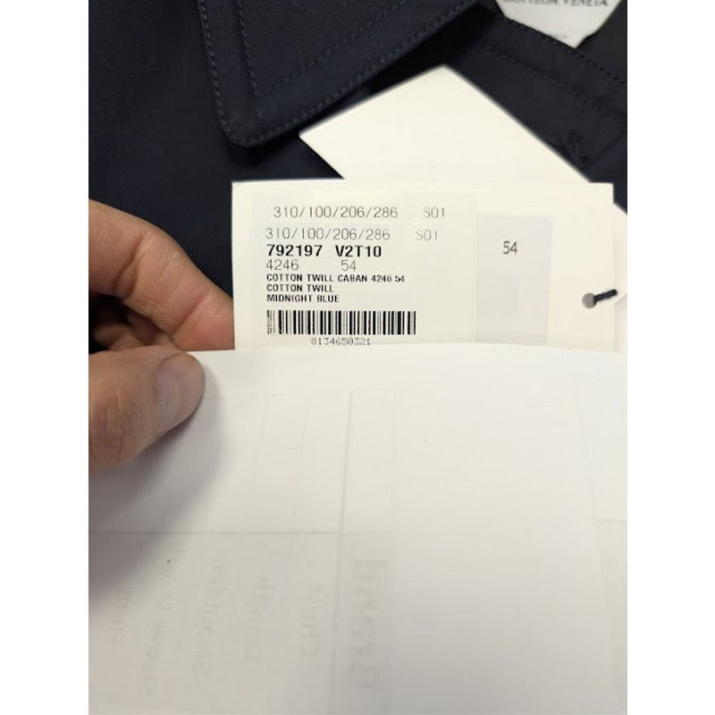 Bottega Veneta o1rshd1 Cotton Twill Caban Jacket in Midnight Blue Size US L / EU 52-54 / 3 - 23 Thumbnail