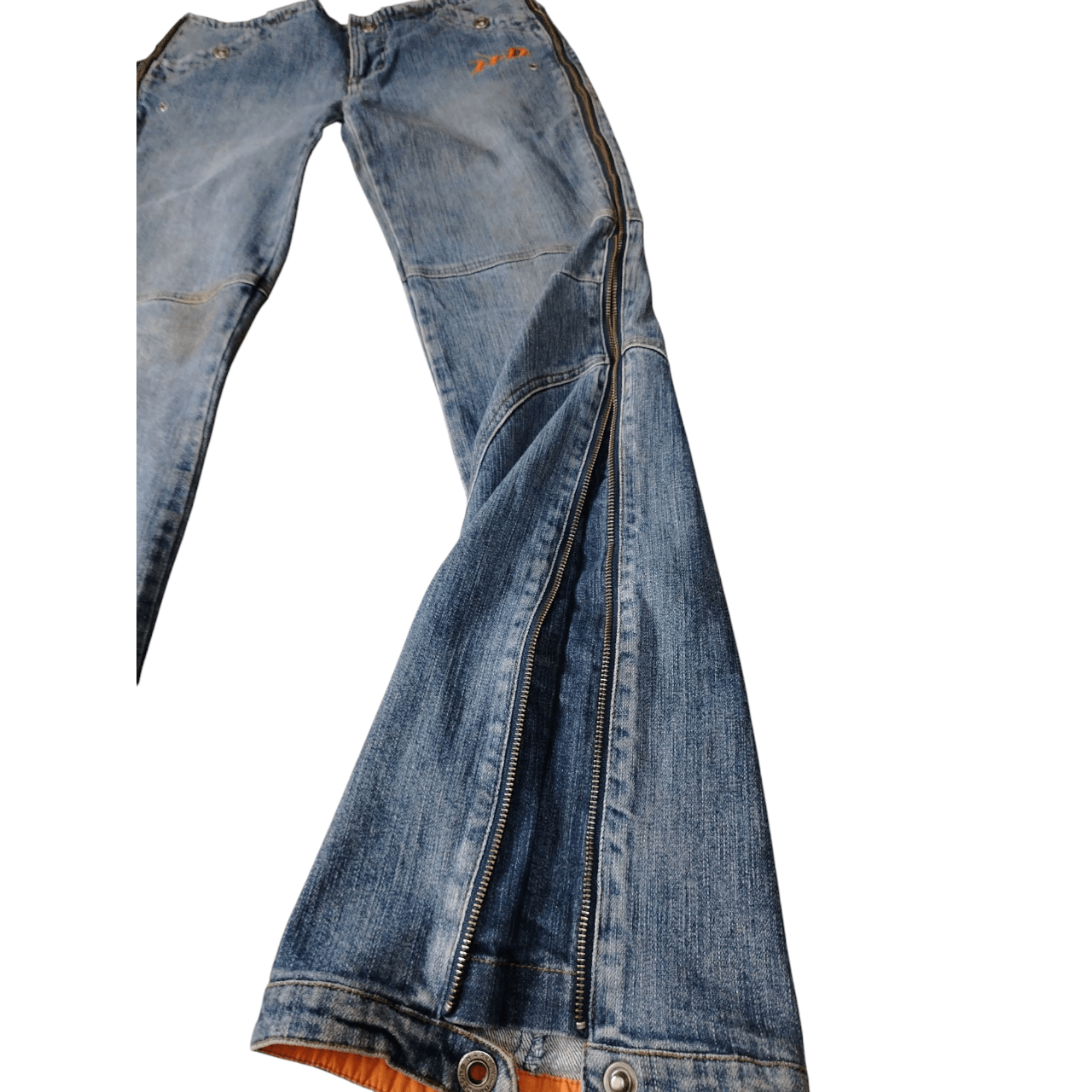 Harley Davidson × Hypebeast Vintage Harley Davidson Style Panelled Denim Size 32" / US 10 / IT 46 - 4 Thumbnail