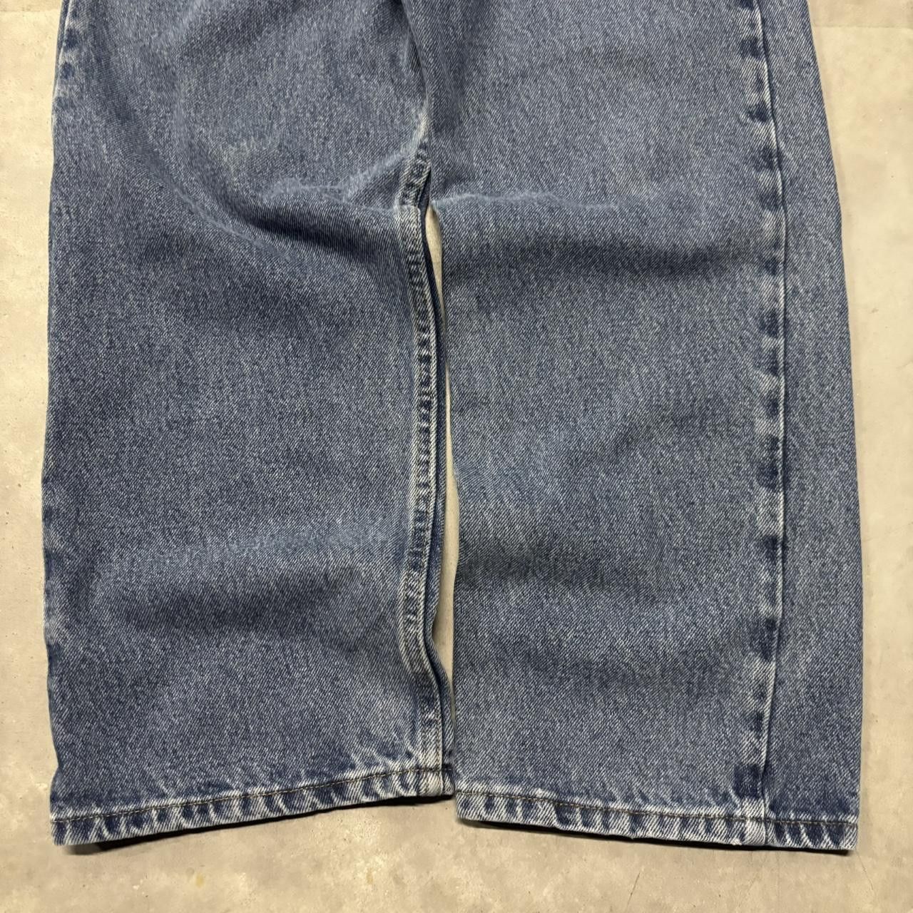 Japanese Brand × Vintage Crazy Vintage Y2K/2000s Grunge Dark Blue Wash Essential Denim Jeans! Size US 32 / EU 48 - 6 Thumbnail