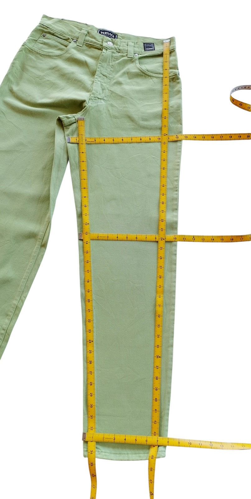 Versace Jeans Couture Vintage Versace Jeans Couture Green Jeans Pants Italy Size US 32 / EU 48 - 14 Thumbnail