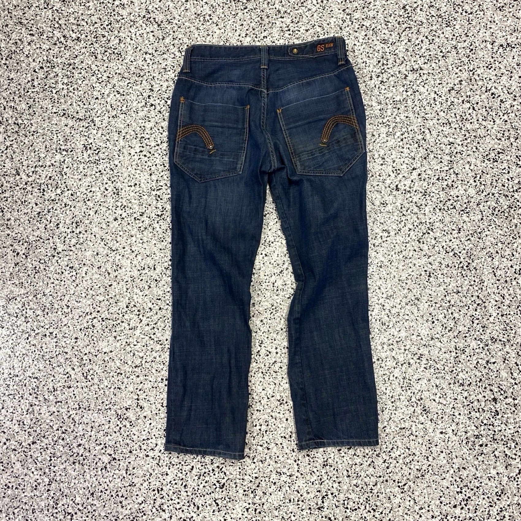 G-Star G-Star Raw Jeans Mens 32x34 Denim Grunge Hip Hop Punk Retro 3D Stars Tapered Jeans Mens 32x34 Blue Cotton Denim Beltless? Size US 32 / EU 48 - 5 Thumbnail