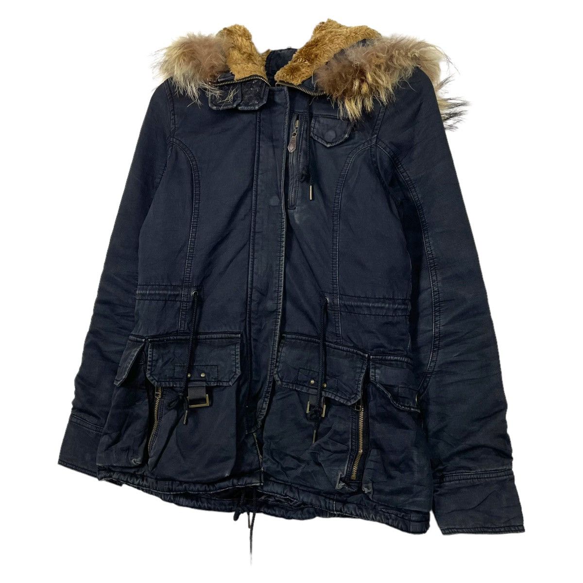 Avirex × Japanese Brand 💥AVIREX SURVIVAL BONDAGE FUR HOODIE JACKET Size US M / EU 48-50 / 2 - 2 Thumbnail