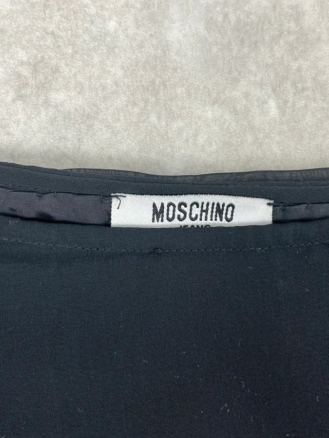 Moschino 2000s Moschino Black Leaves Skirt Size 27" / US 4 / IT 40 - 11 Thumbnail