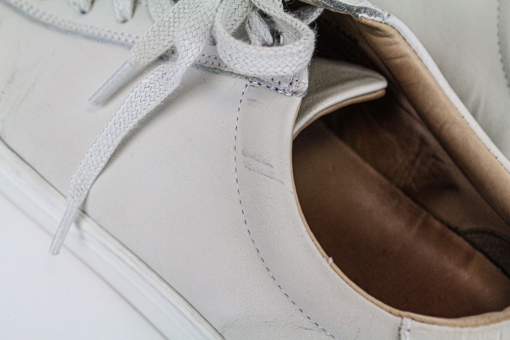 Suitsupply EU41 Beige Grey Leather Low-Top Sneakers 74451 Size US 8 / EU 41 - 15 Thumbnail