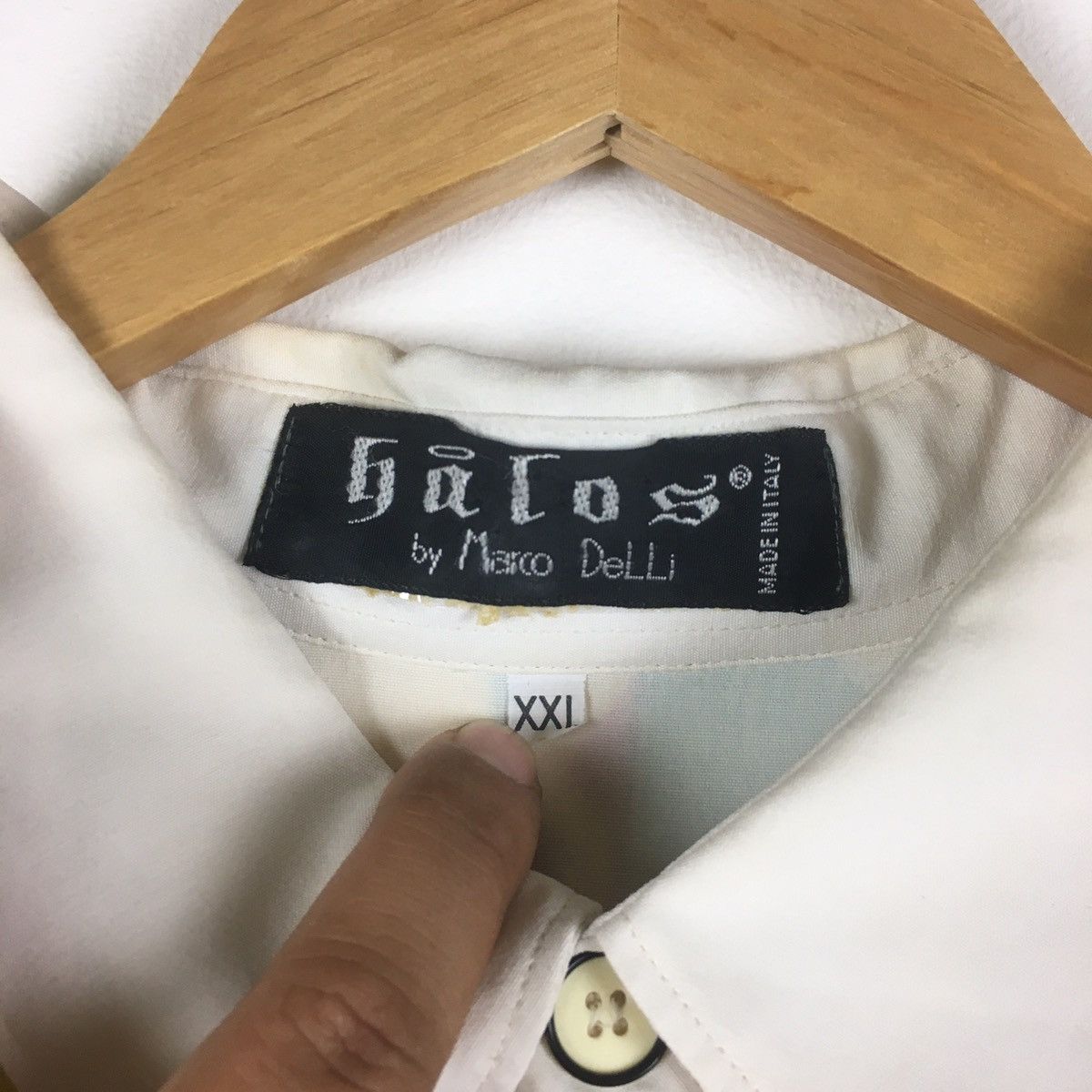 Vintage Vintage Galos By Marco Delli Rayon Shirt Size US L / EU 52-54 / 3 - 9 Thumbnail