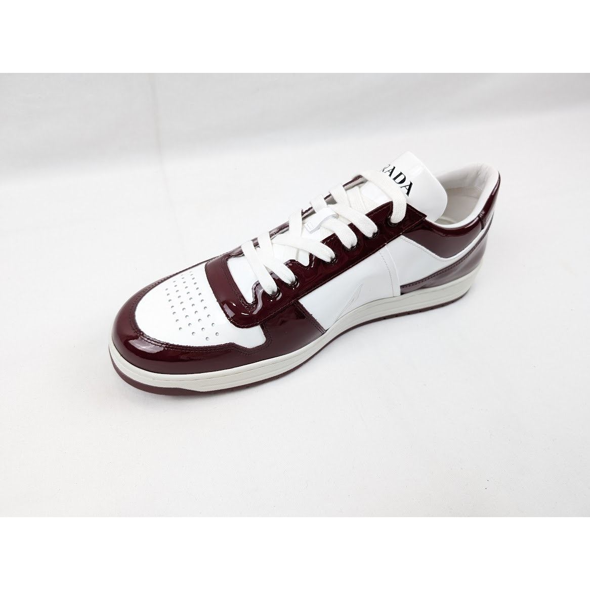Prada o1rshd1 Low top Sneakers in Bordeaux/Bianco Size US 11.5 / EU 44-45 - 8 Thumbnail