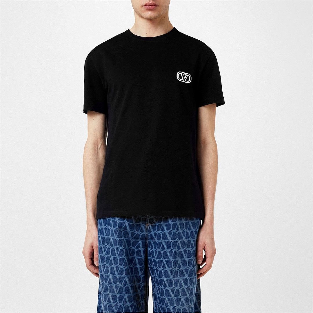 Valentino o1g2r1mq0526 V-logo T-Shirt in Black Size US S / EU 44-46 / 1 - 5 Thumbnail