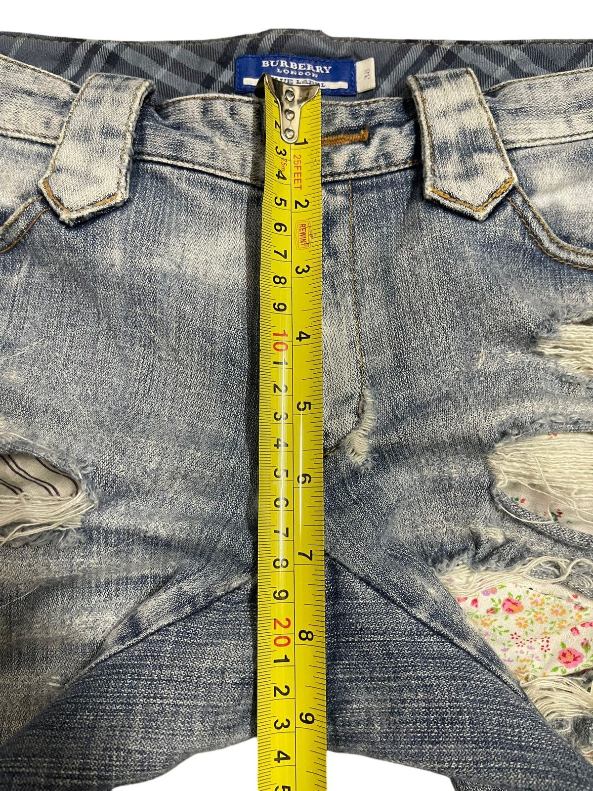 Burberry Vintage Burberry Blue Label Side Button Style Bootcut Jeans Size 30" / US 8 / IT 44 - 13 Thumbnail