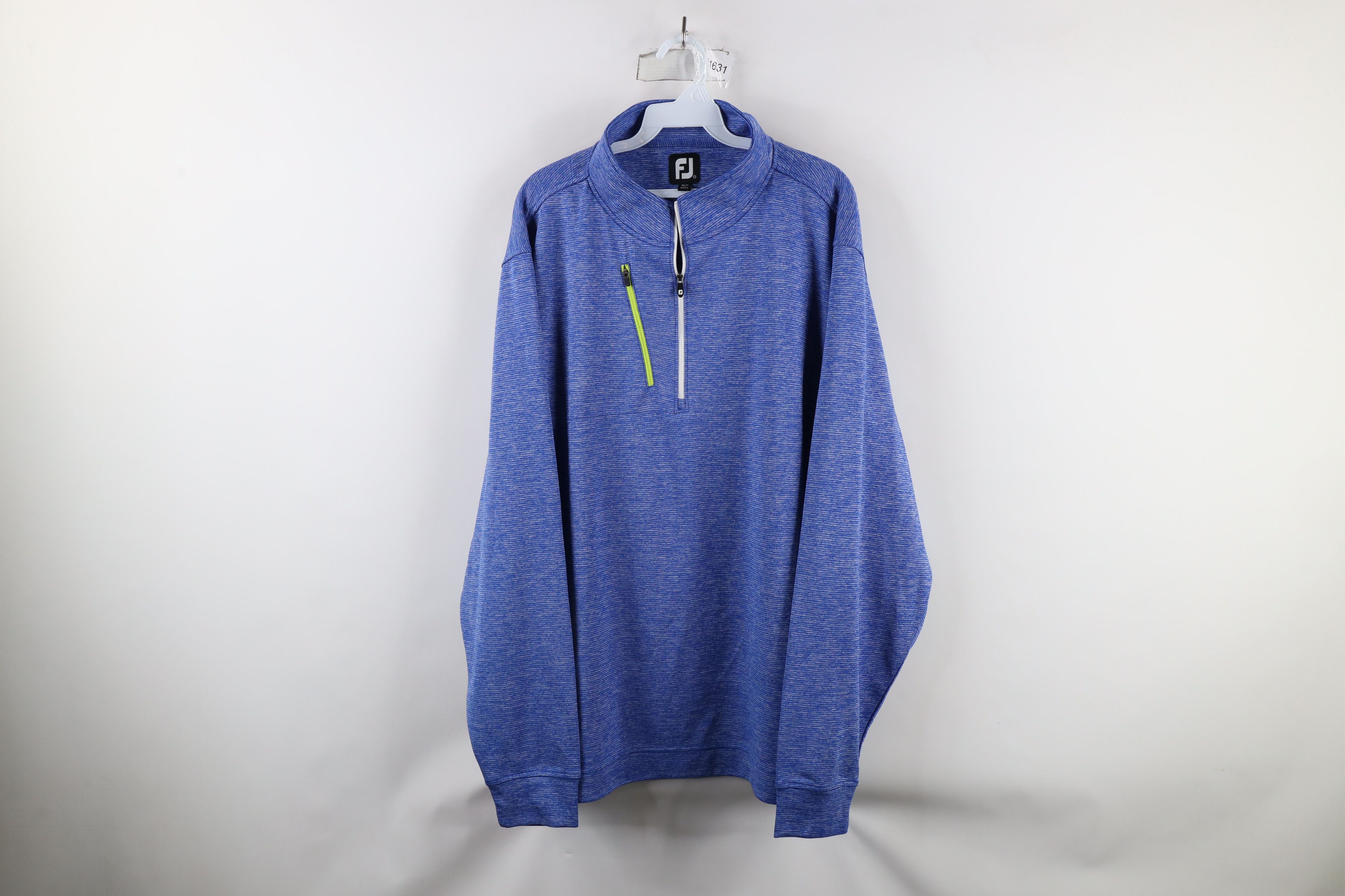 Footjoy × Vintage FootJoy Striped Knit Half Zip Pullover Golf Jacket Top Blue Size US XXL / EU 58 / 5 - 1 Thumbnail