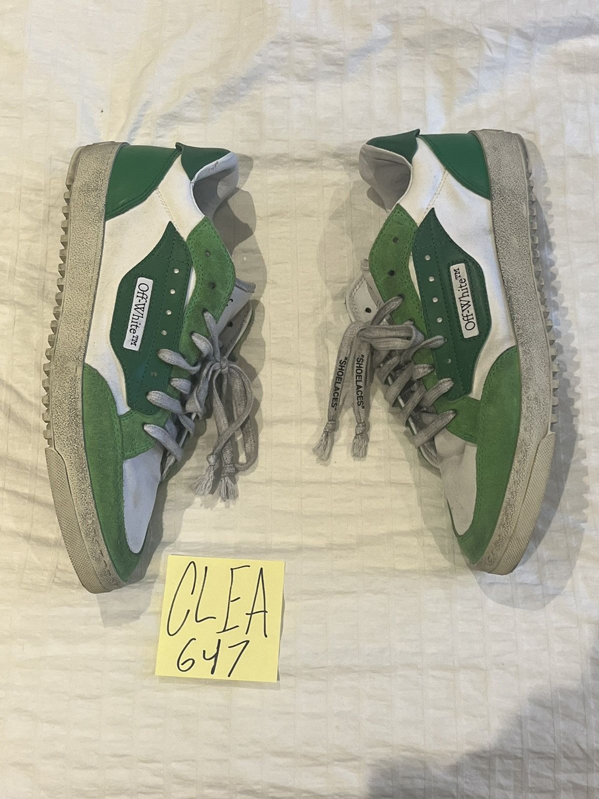image of Off White x Virgil Abloh 5.0 Sneakers Vintage (Pre Distressed) in White, Men's (Size 11)