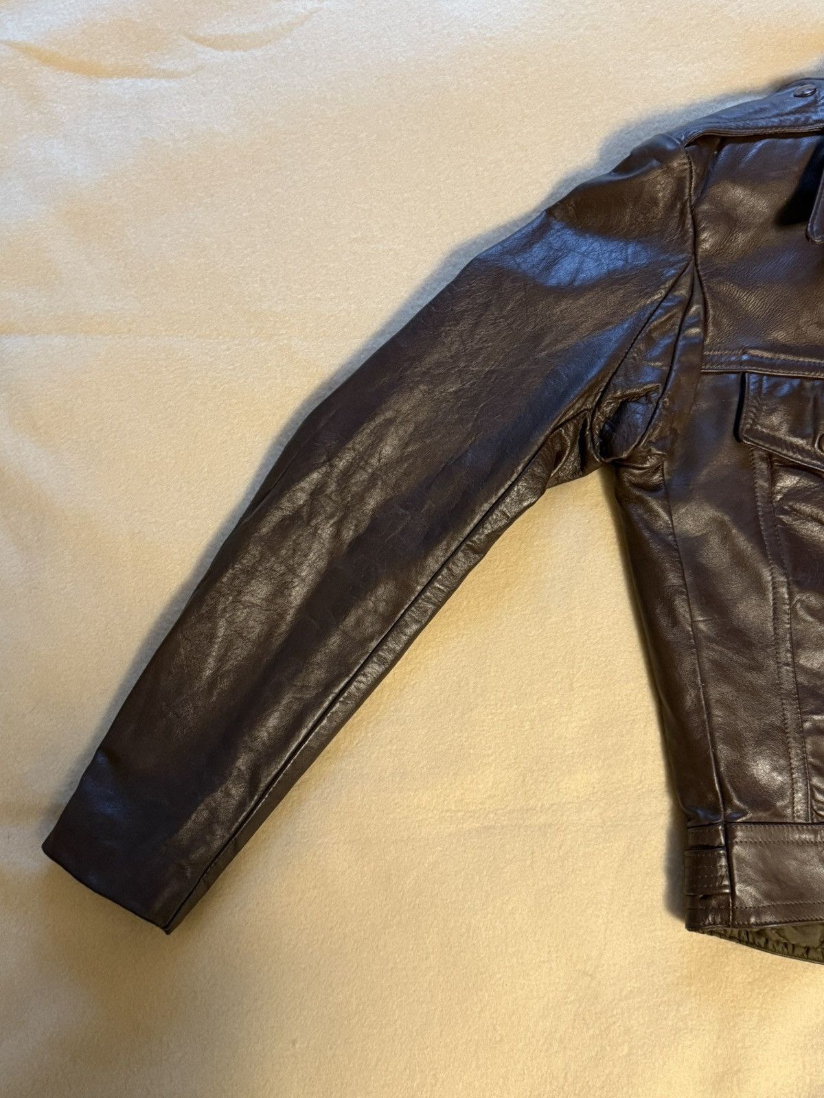 Harley Davidson Harley Davidson AMC Cavalier Leather Trucker/Moto Jacket 36 Size US XXS / EU 40 - 8 Thumbnail