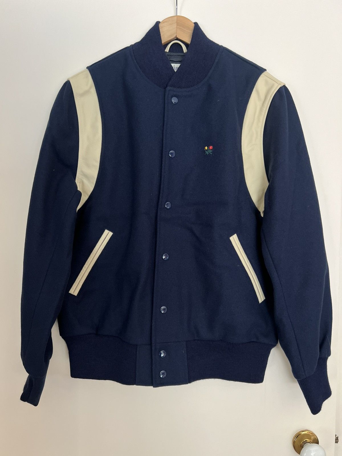Aime Leon Dore Aime Leon Dore Golden Bear Wool and Leather Bomber Size US XL / EU 56 / 4 - 1 Thumbnail