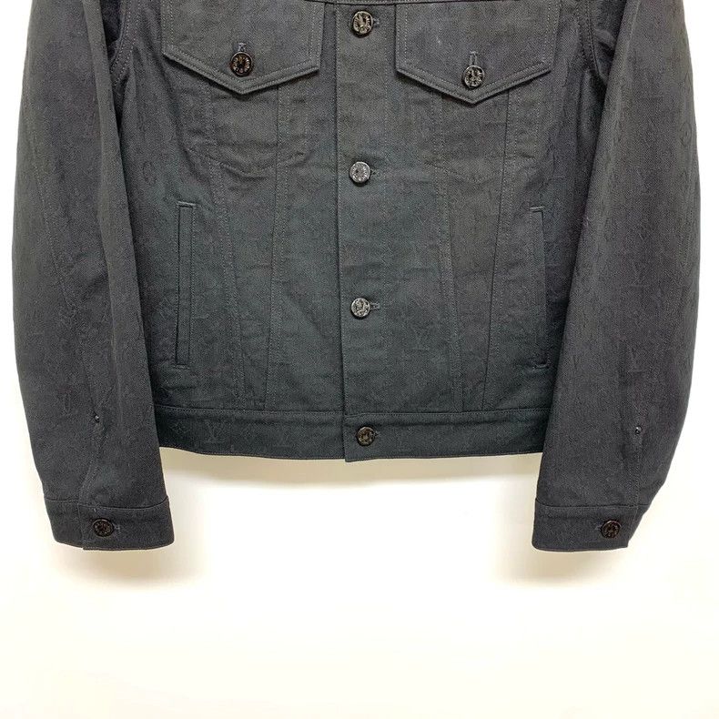 Louis Vuitton LOUIS VUITTON Black denim jacket with full dark stripes jac Size US S / EU 44-46 / 1 - 3 Thumbnail