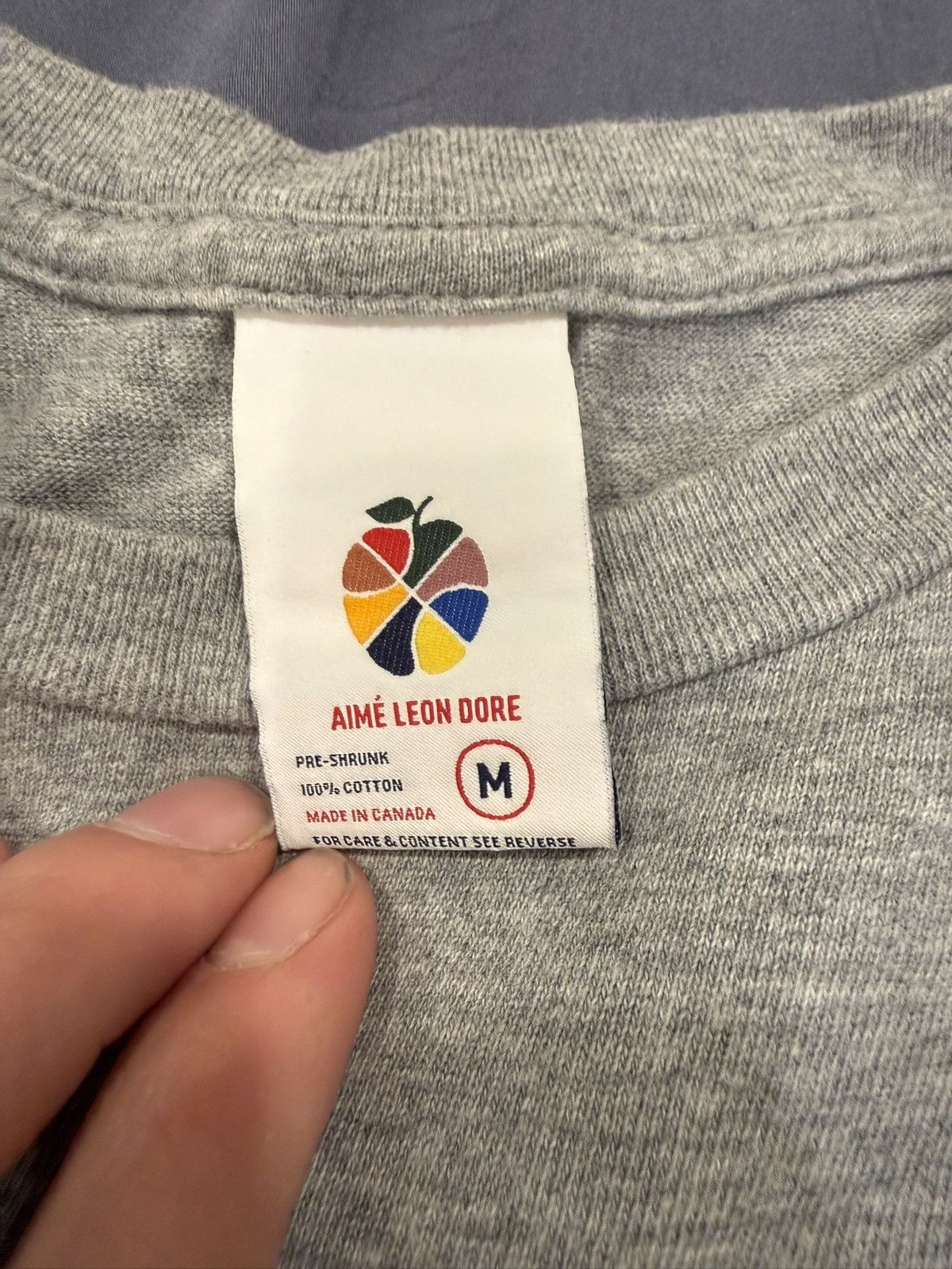 Aime Leon Dore Aime Leon Dore Gray Logo T Shirt Size US M / EU 48-50 / 2 - 3 Thumbnail