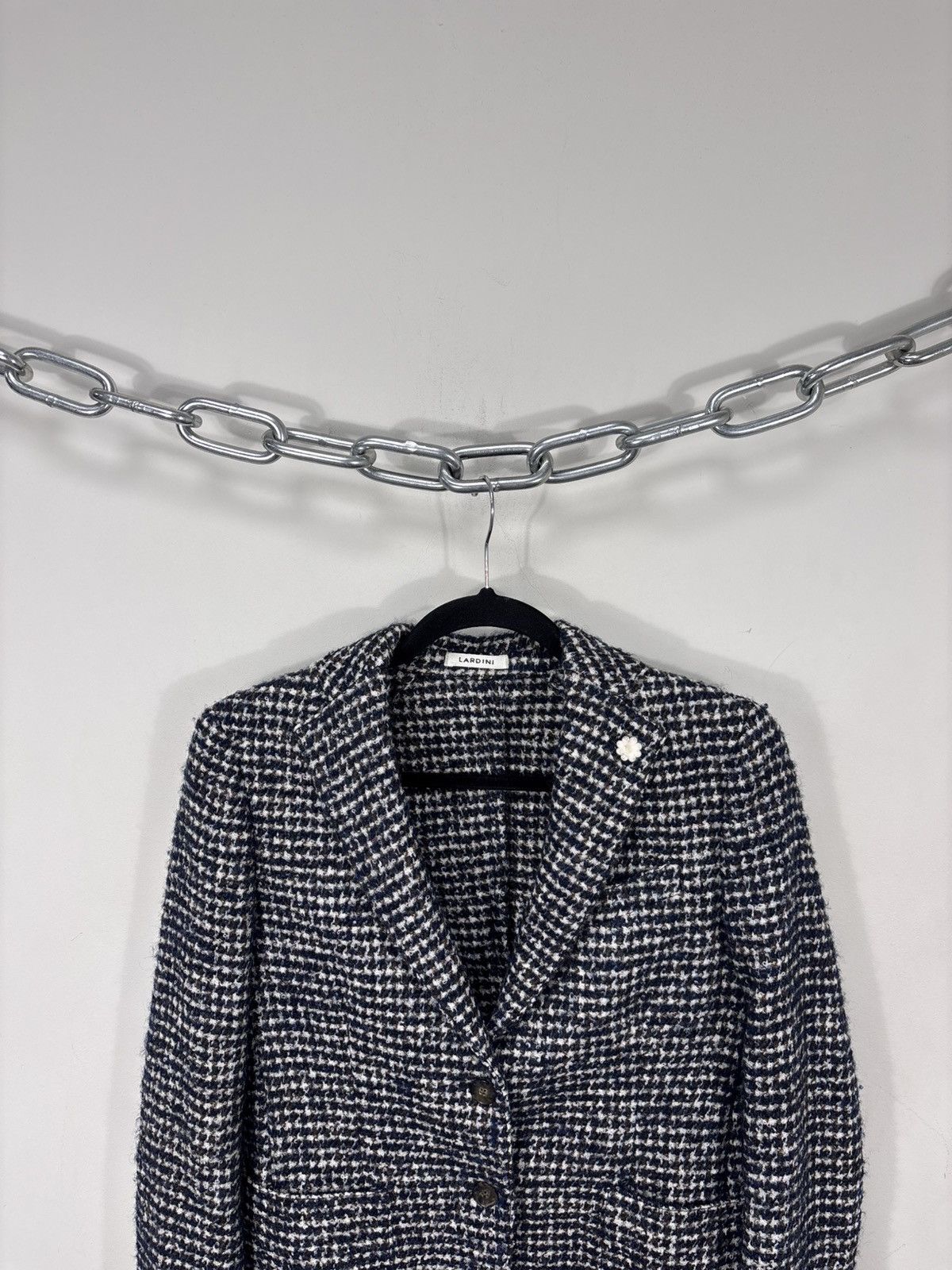 Lardini Lardini Women’s Boucle Tweed Blazer Jacket Textured Wool Size S / US 4 / IT 40 - 2 Thumbnail
