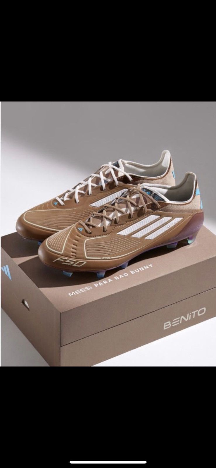 Adidas F50 ELITE MESSI & BAD BUNNY FIRM GROUND BOOTS Size US 7.5 / EU 40-41 - 1 Thumbnail