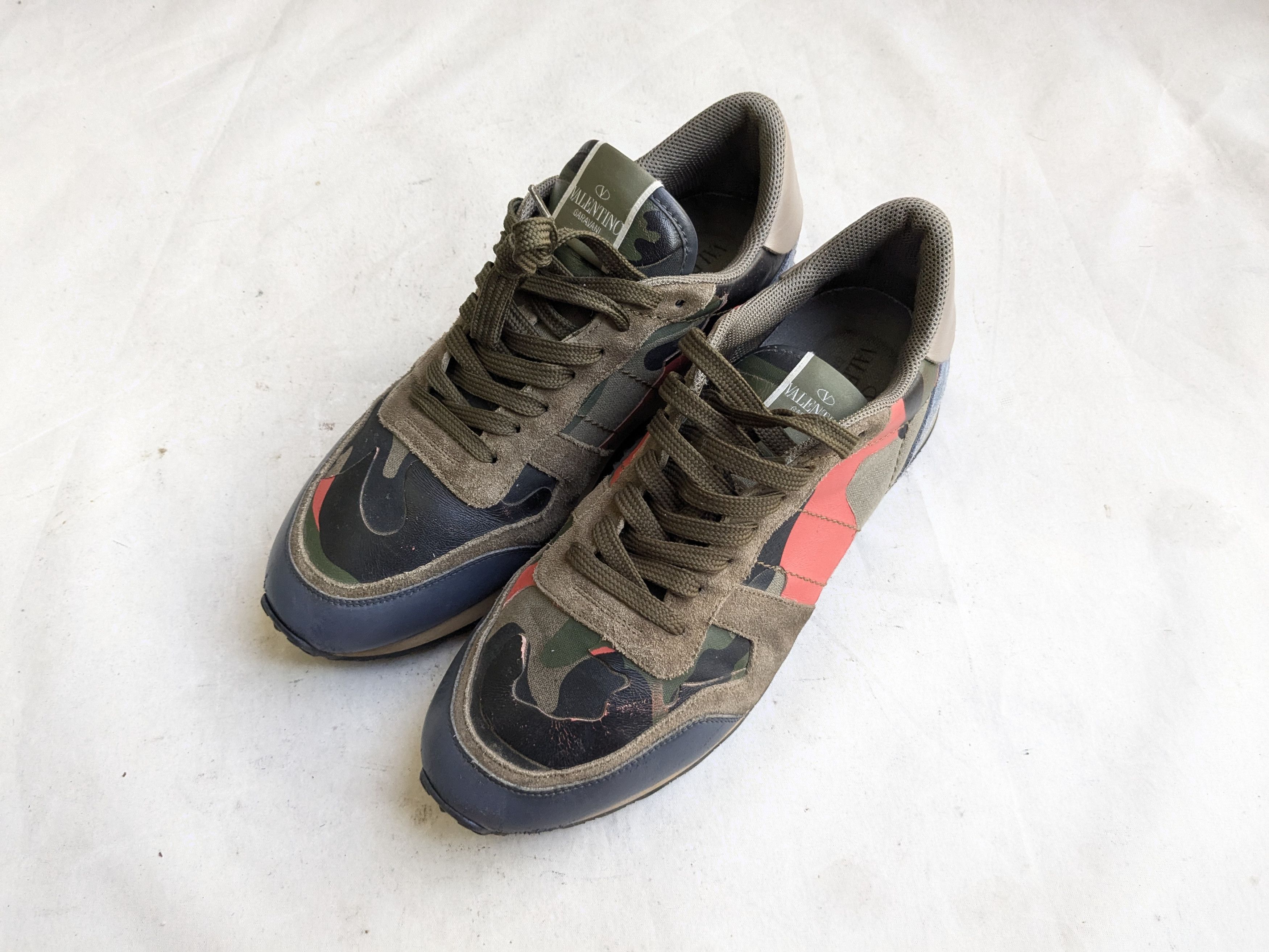 Valentino Valentino Rockstud Sneakers 11 44 Camo Size US 11 / EU 44 - 2 Thumbnail