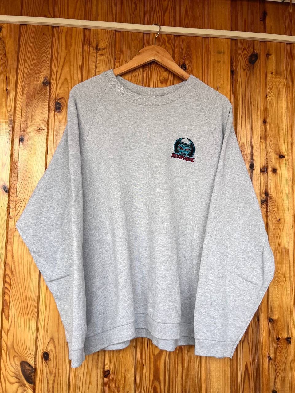 Hook-Ups Vintage 90s Hook Ups Sweatshirt Hook Ups logo Demon Crewneck Size US L / EU 52-54 / 3 - 8 Thumbnail
