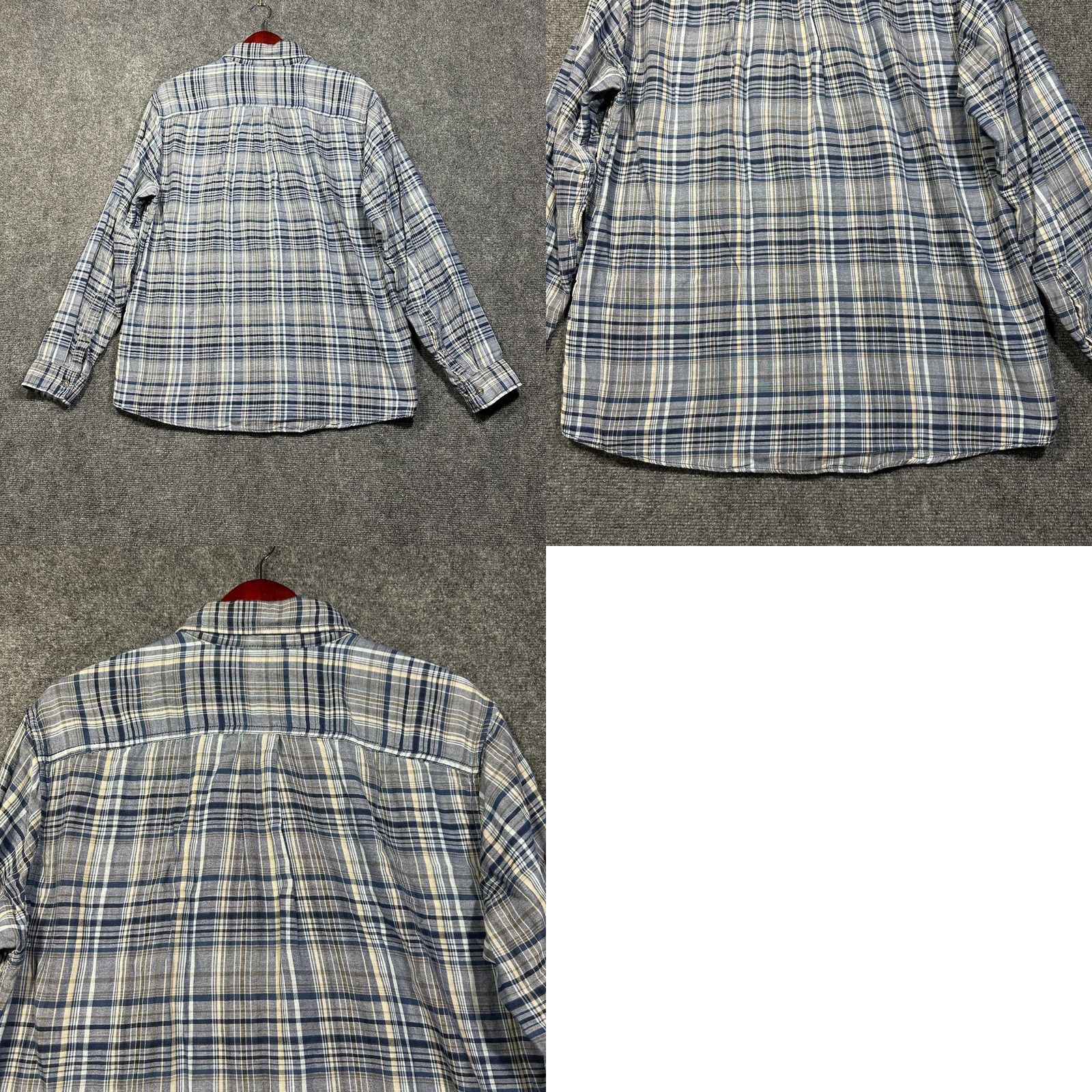Eddie Bauer Eddie Bauer Shirt Mens L Classic Blue Plaid Cotton Button-Down Pocket Size US L / EU 52-54 / 3 - 8 Thumbnail