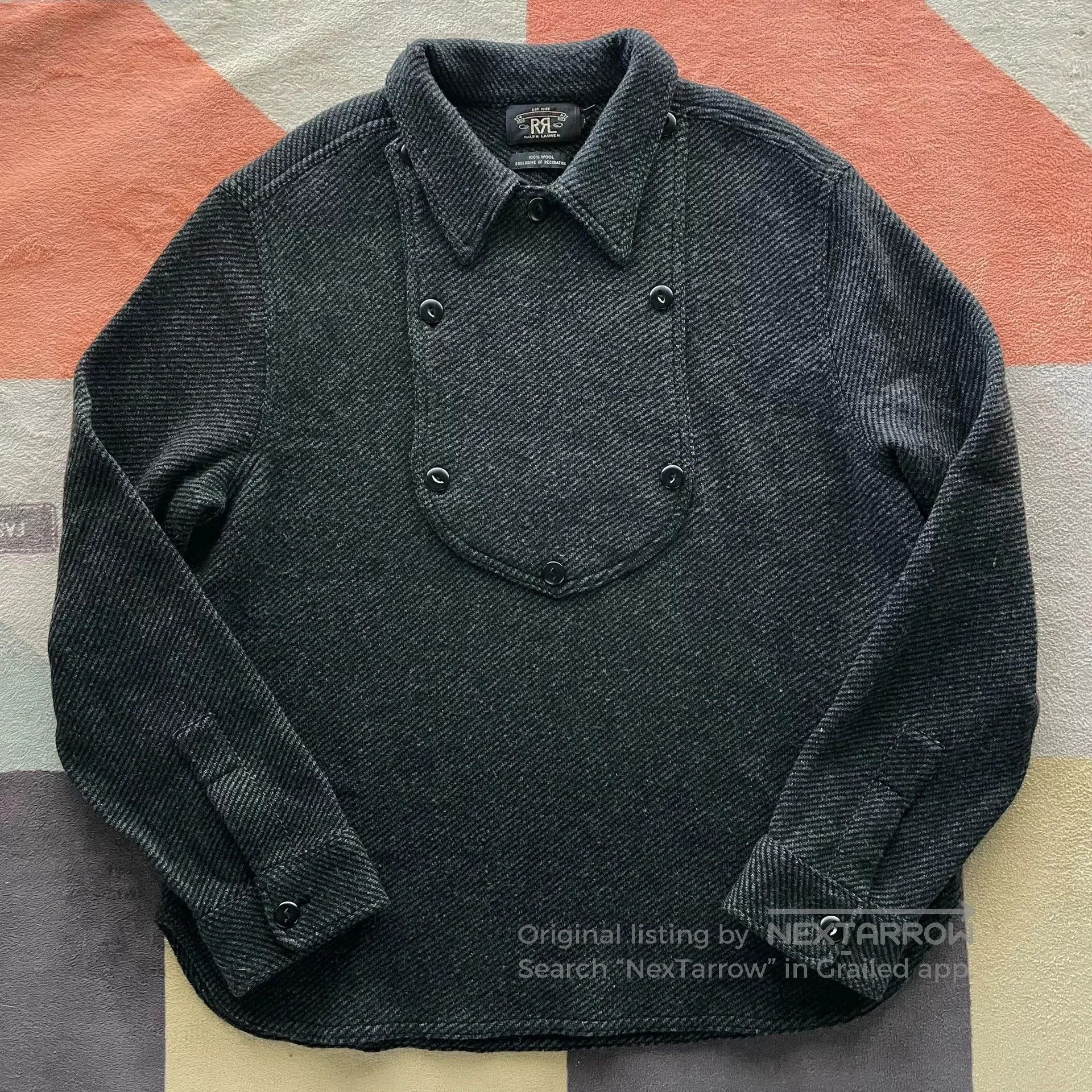 RRL Ralph Lauren RRL Ralph Lauren Wool Shirt Sweater. Size US XL / EU 56 / 4 - 1 Thumbnail
