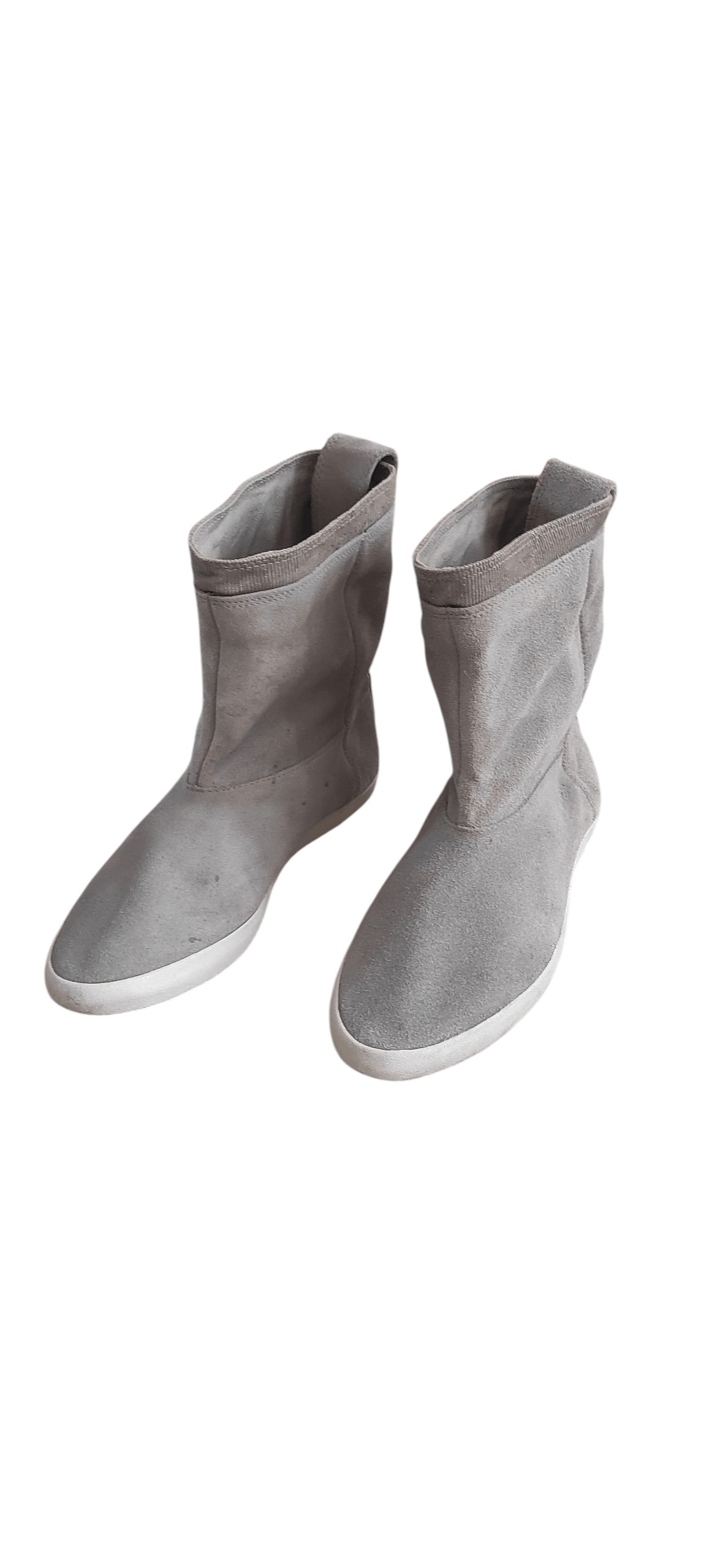 Adidas Adidas Ankle Grey Leather Women Suede Boots Size US 7 / IT 37 - 1 Thumbnail