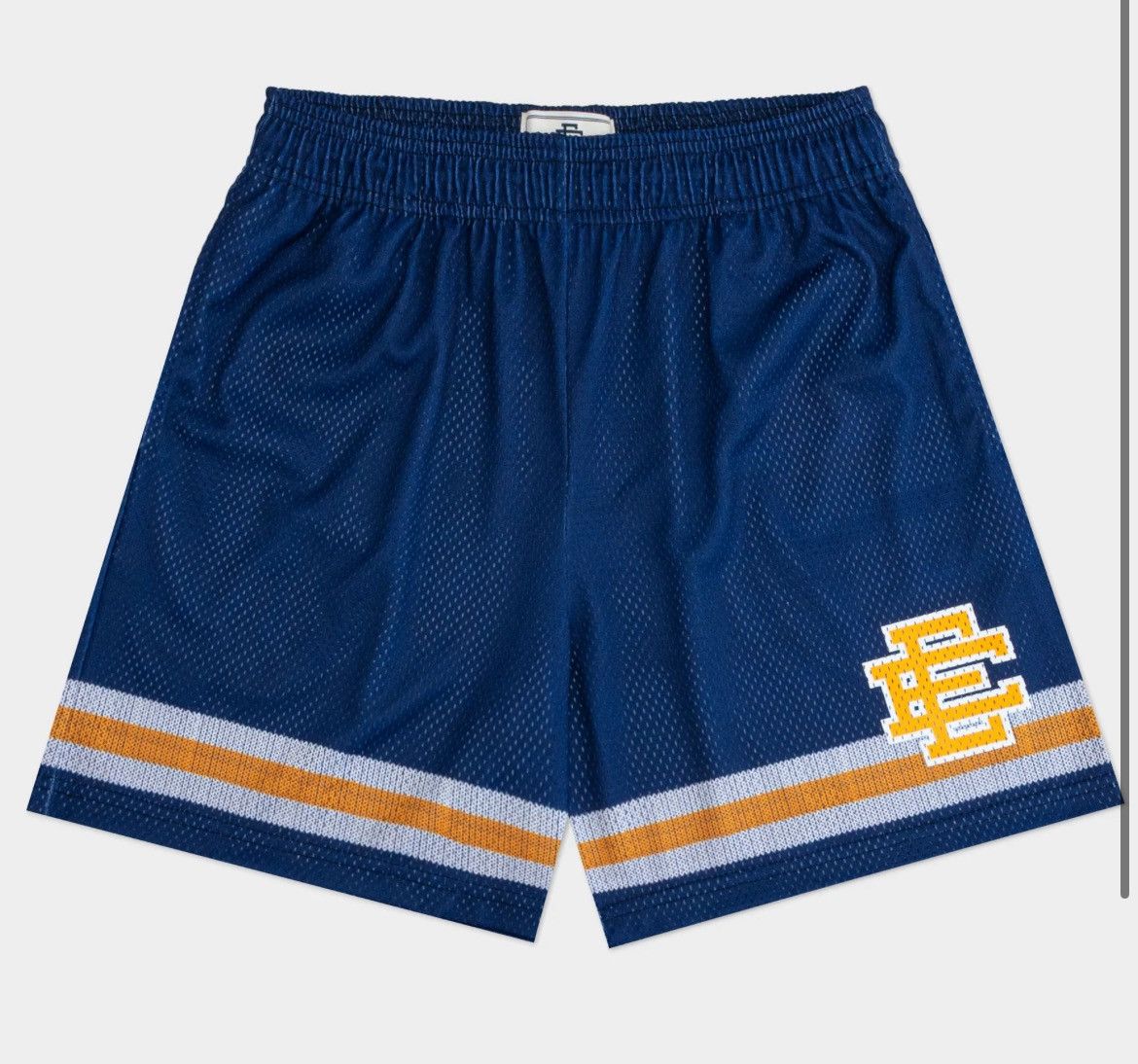 Eric Emanuel Eric Emanuel navy blue w orange EE stripe shorts medium Size US 30 / EU 46 - 1 Thumbnail