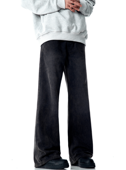 Japanese Brand × Jean Retro distressed straight trendy washed loose American jeans Size US 32 / EU 48 - 1 Thumbnail