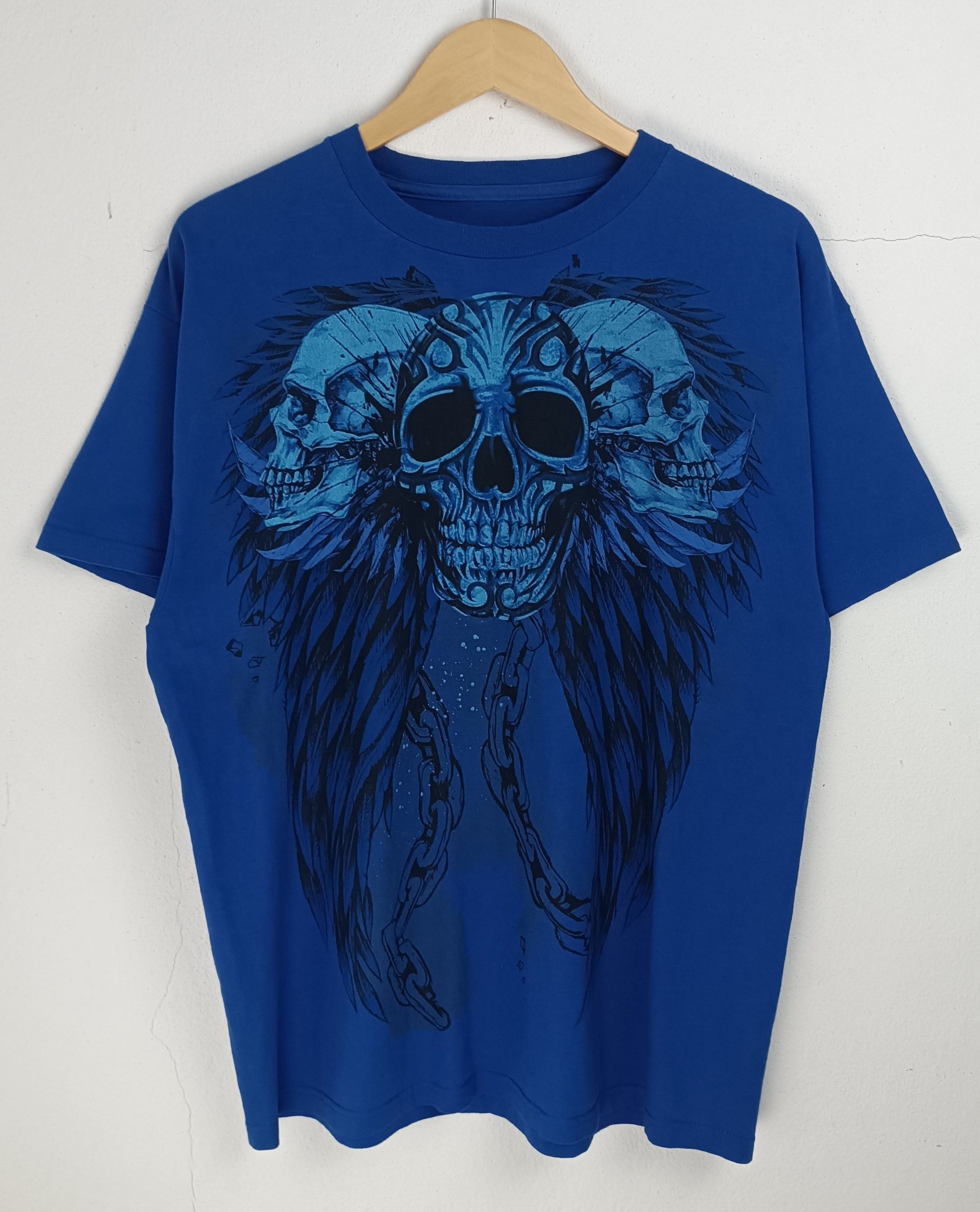 Vintage VINTAGE Y2K SKULL TRIBAL AFFLICTION TAPOUT ISFIXWASNINE LGB Size US L / EU 52-54 / 3 - 3 Thumbnail