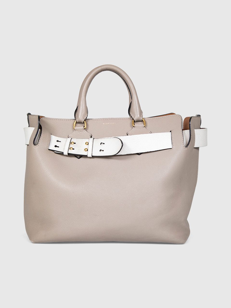 Burberry Grey Leather The Belt Bag Size ONE SIZE - 1 Thumbnail